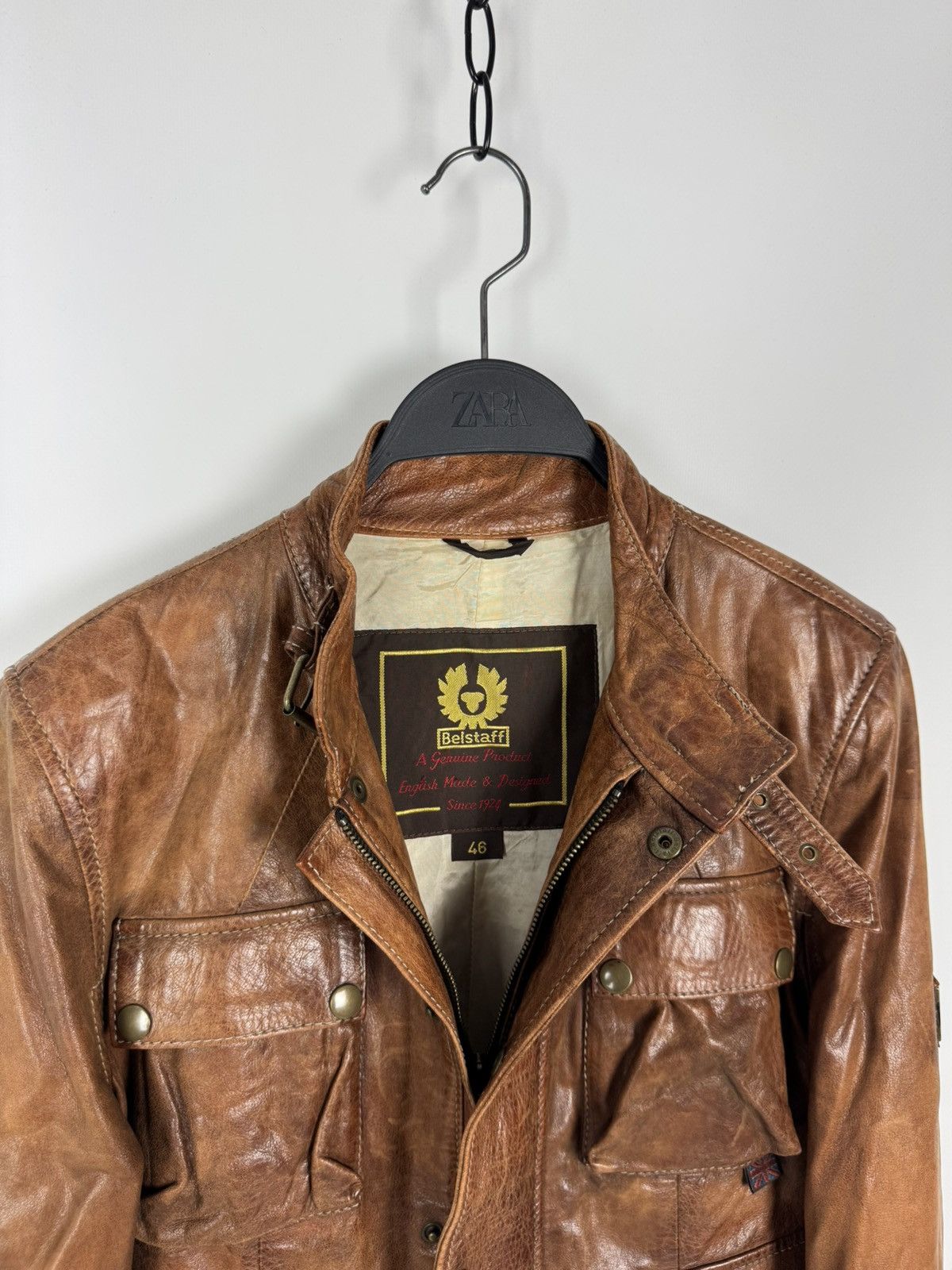 Belstaff Belstaff Brad Leather Brown Motorcycling Women’s Jacket Size XL / US 12-14 / IT 48-50 - 6 Thumbnail