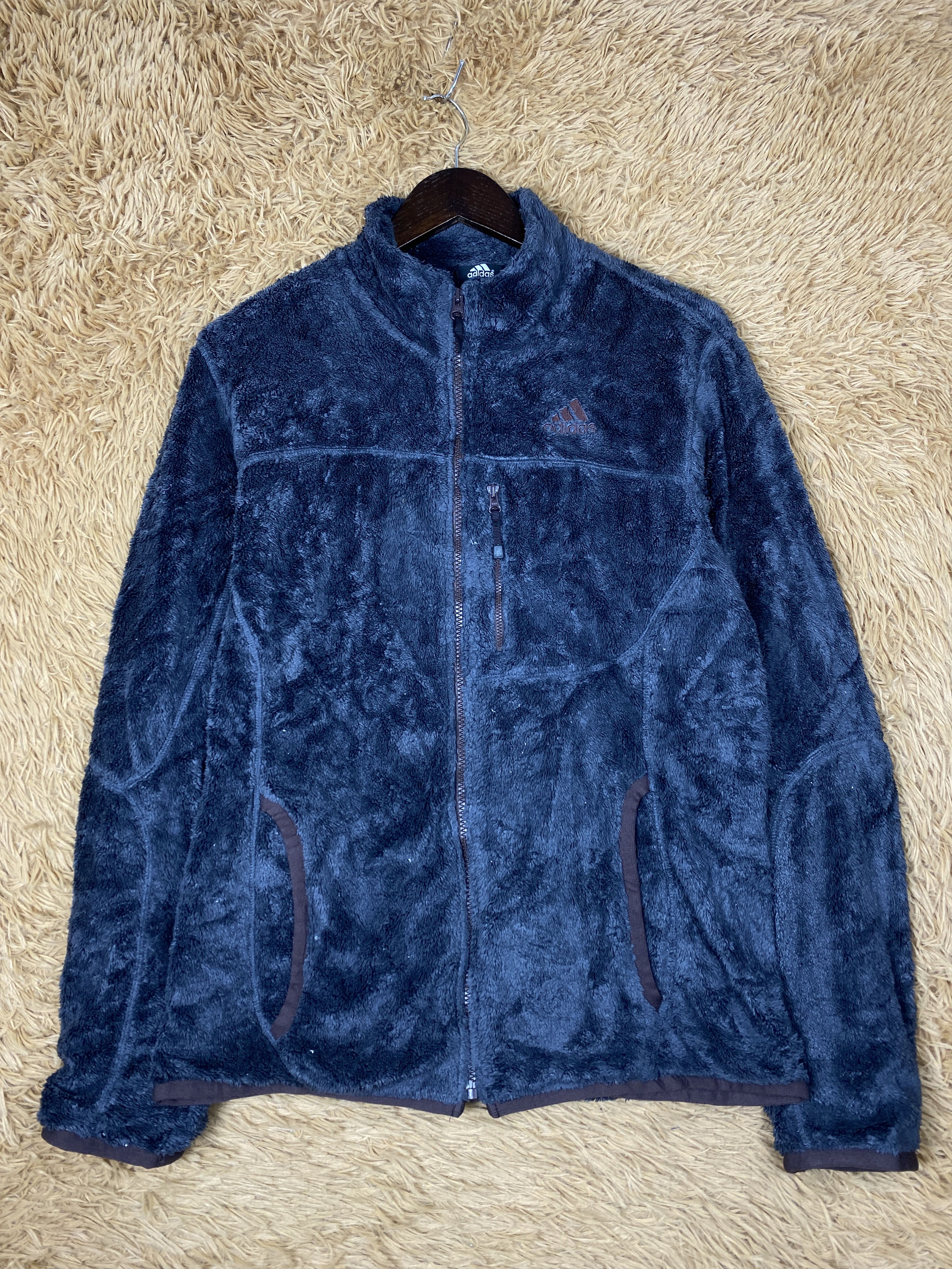 Adidas Vintage Adidas Fleece Zip Up Jacket PJ2614 Size US S / EU 44-46 / 1 - 1 Thumbnail