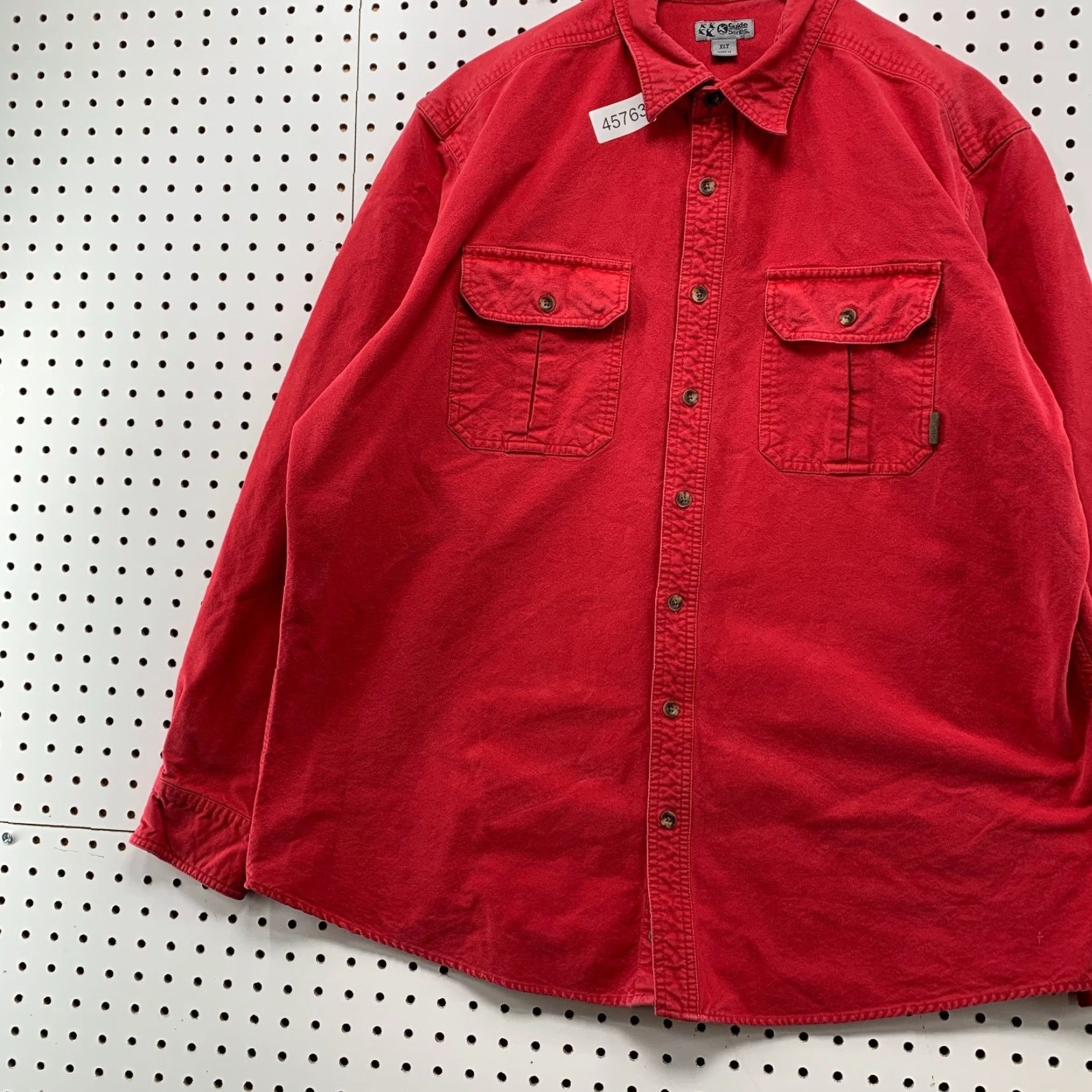 Vintage VINTAGE Gander Mountain Guide Series Button Shirt Men XLT Red Heavyweight Chamois Canvas Size US XL / EU 56 / 4 - 3 Thumbnail