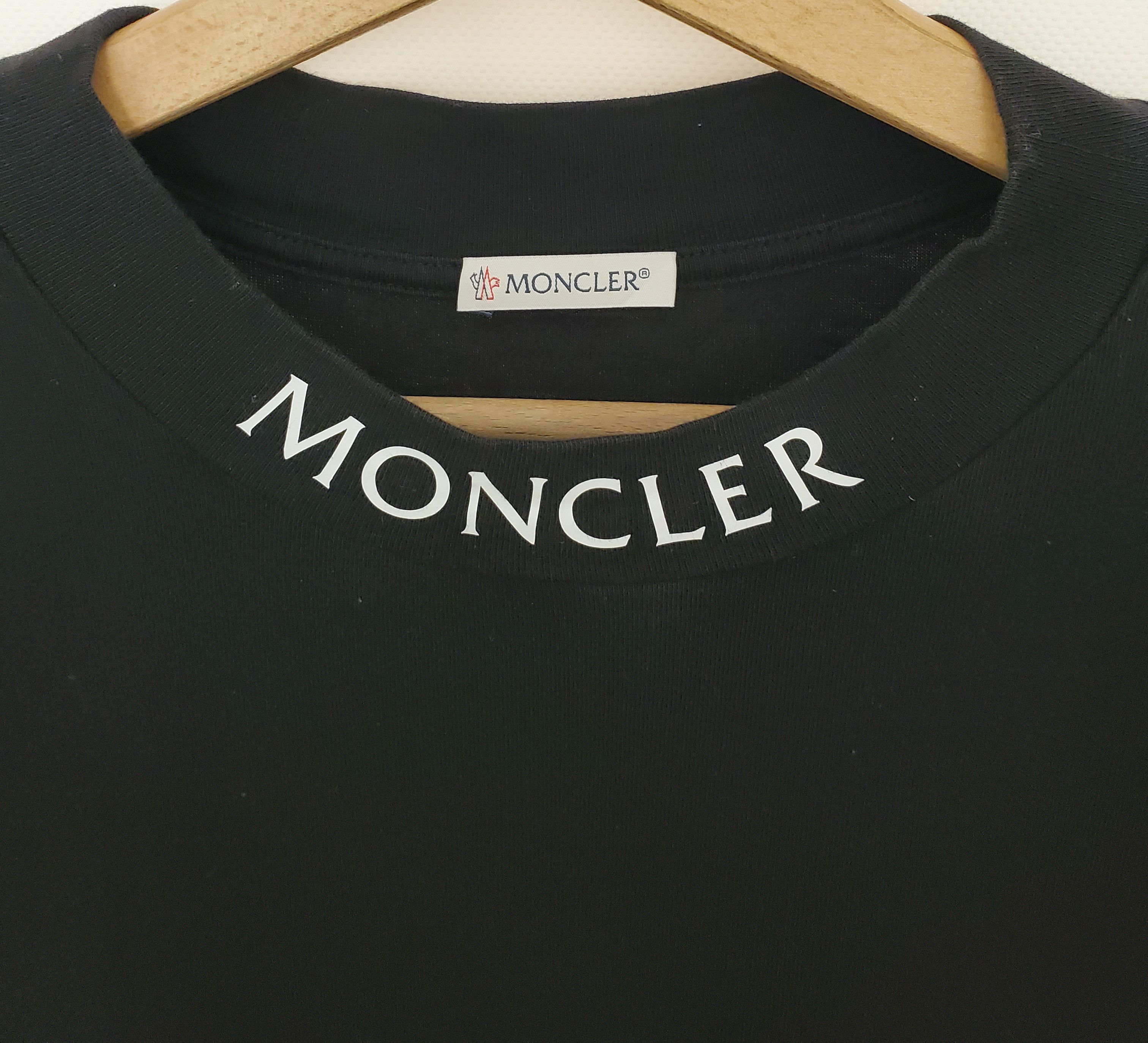 Moncler Moncler Collar Logo T- Shirt Black New condition L Size US L / EU 52-54 / 3 - 2 Thumbnail