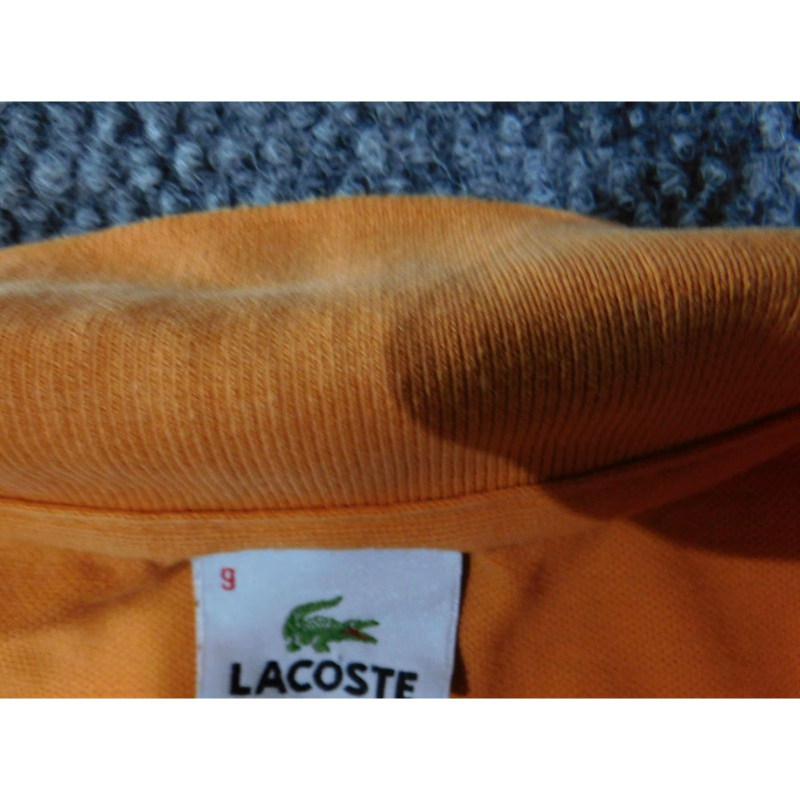 Lacoste Lacoste Polo Shirt Mens 4XL Orange Short Sleeve Pique Cotton Crocodile Logo Shirt Size US XXL / EU 58 / 5 - 7 Thumbnail