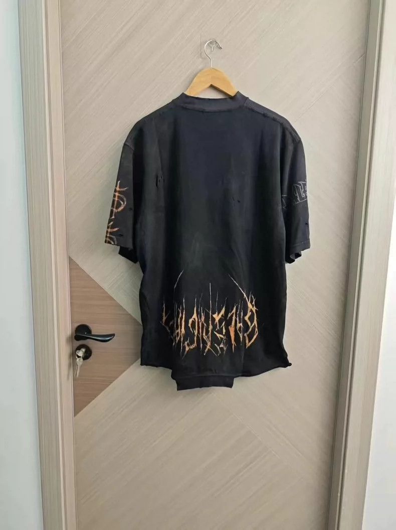 Balenciaga Eiffel Flame Short Sleeve T-Shirt-2506