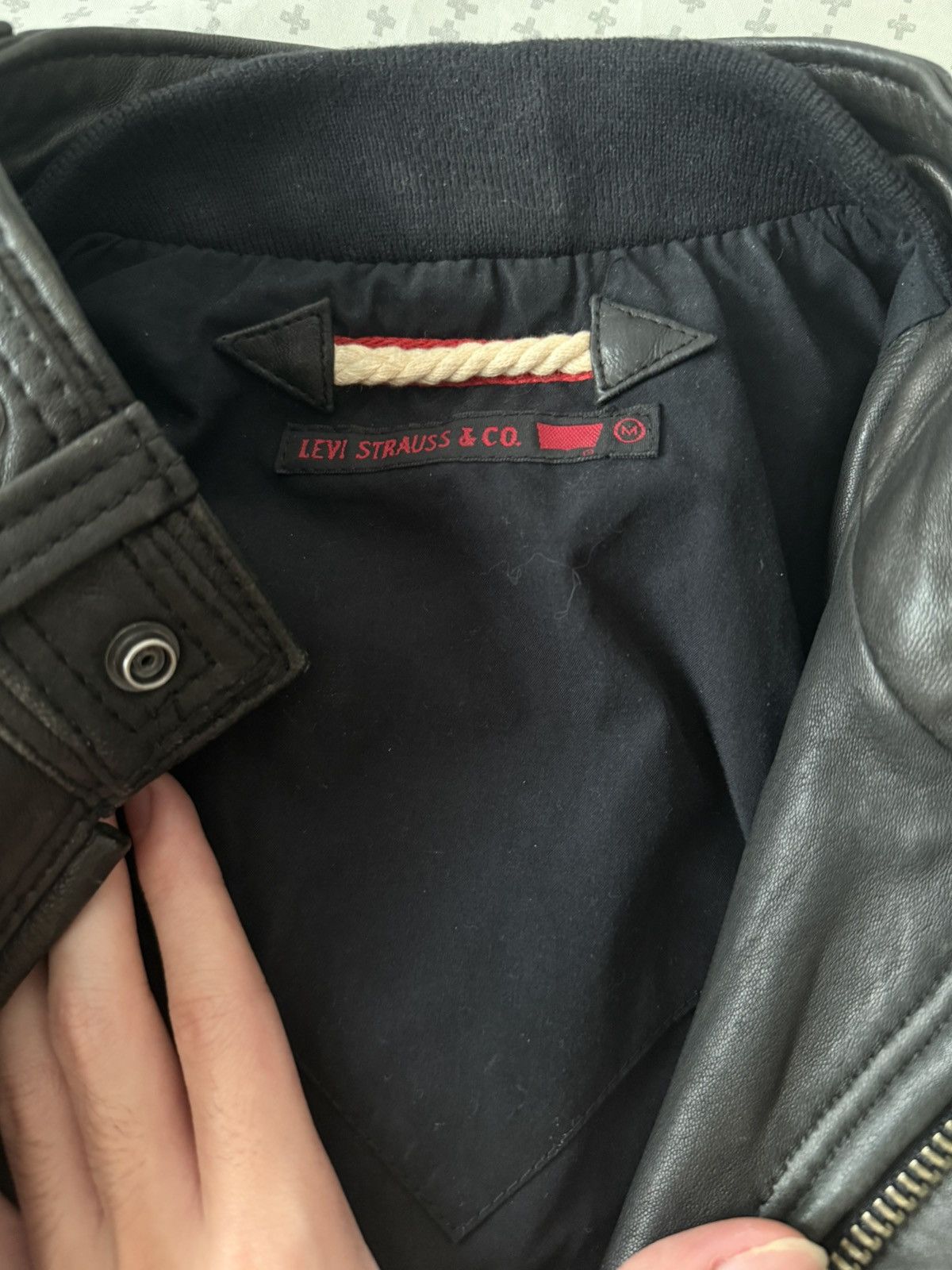 Levi's Vintage Levis round patch moto leather jacket Size US S / EU 44-46 / 1 - 4 Thumbnail