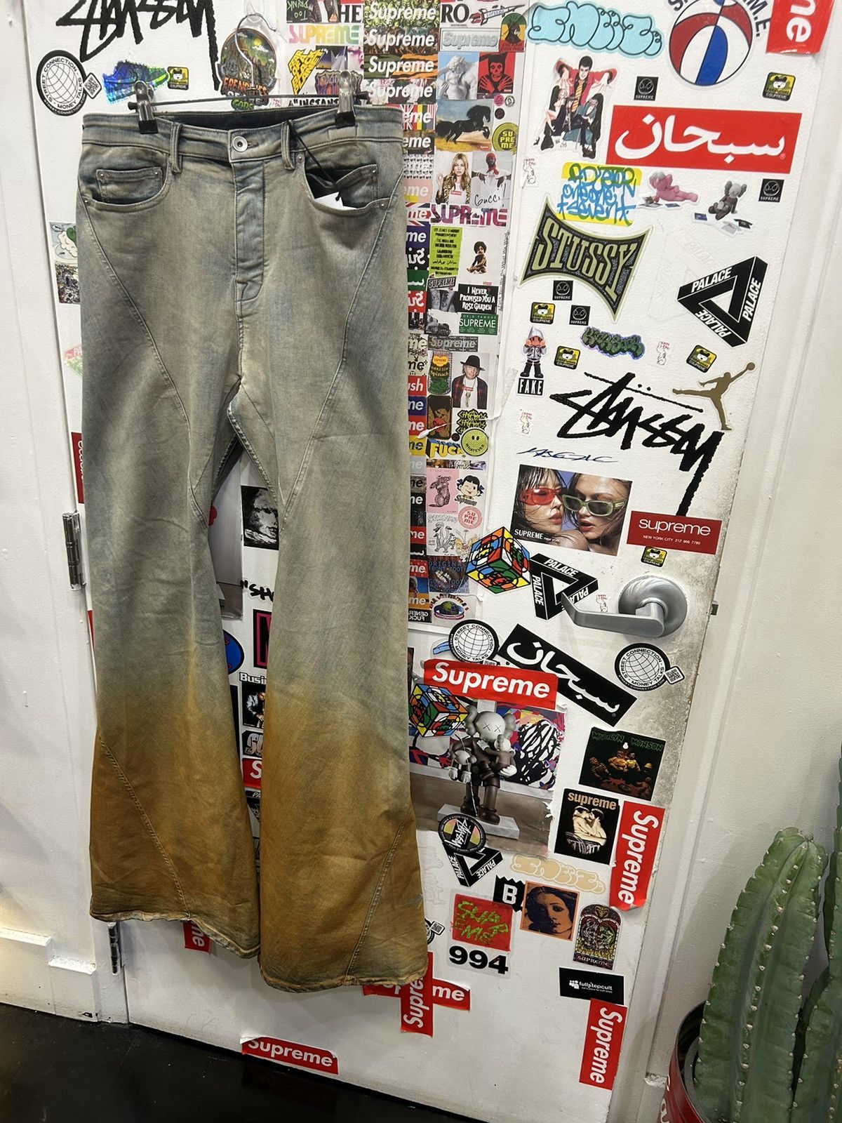 Rick Owens Drkshdw Rick Owens Bias Bootcut Denim | Grailed