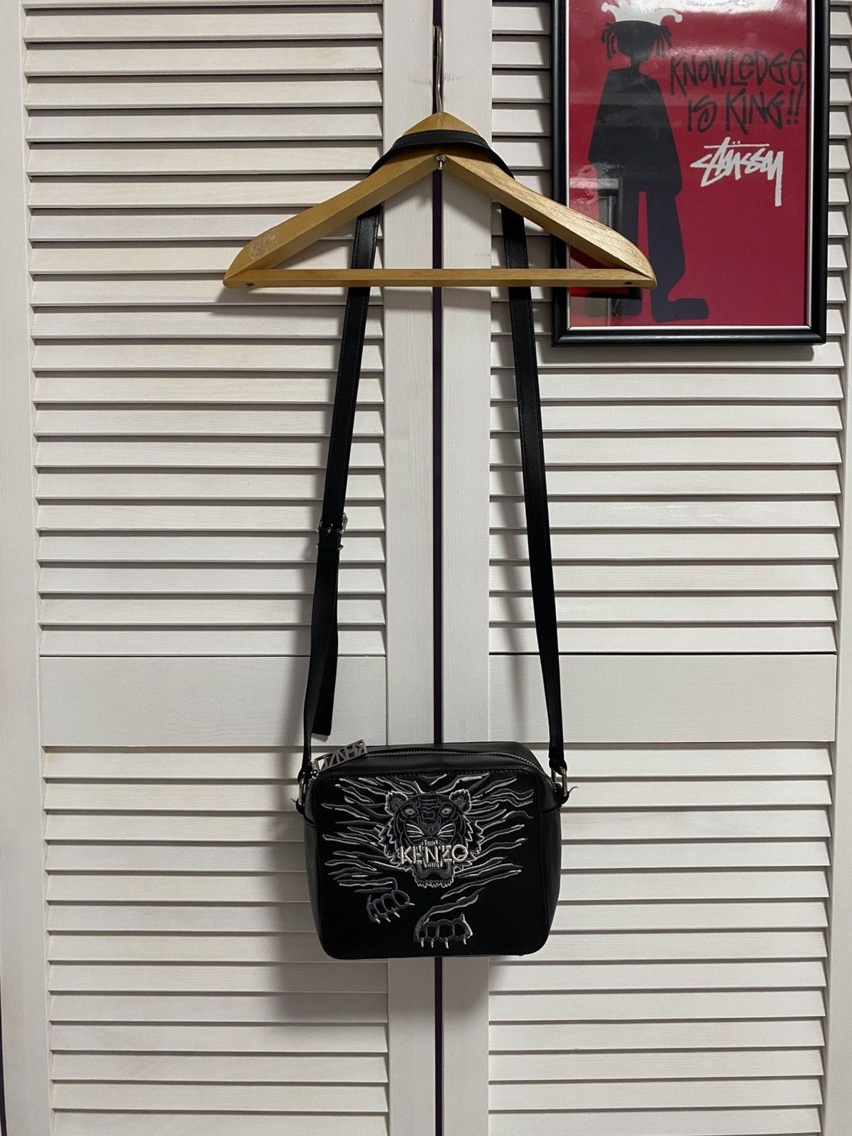 Kenzo Leather Sling Bag Kenzo Exterior Messenger Tiger Crossbody Size ONE SIZE - 2 Thumbnail
