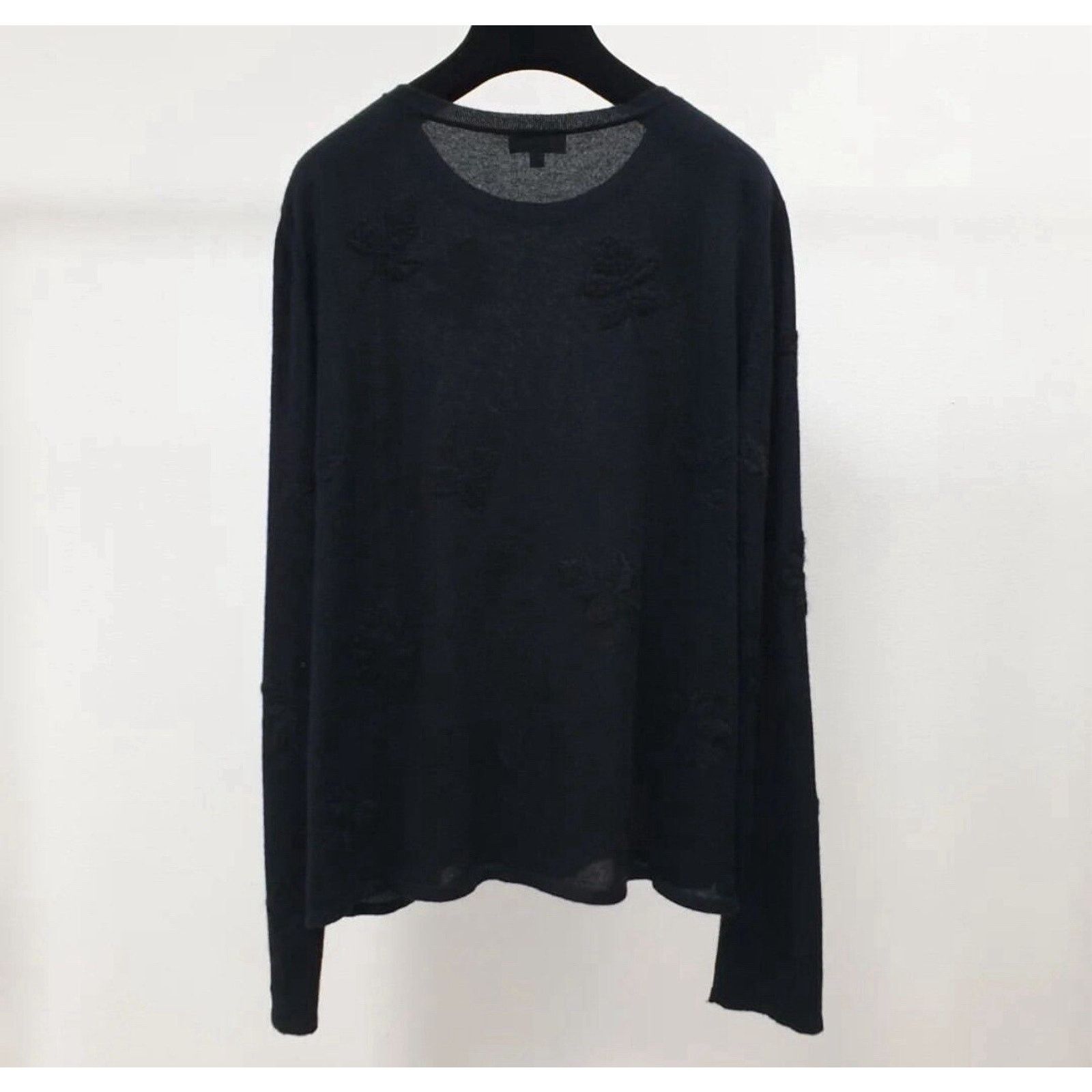 Chanel CHANEL 18A Cashmere Knit Leaf Embroidered Sweater Sz.40 Size M / US 6-8 / IT 42-44 - 2 Thumbnail