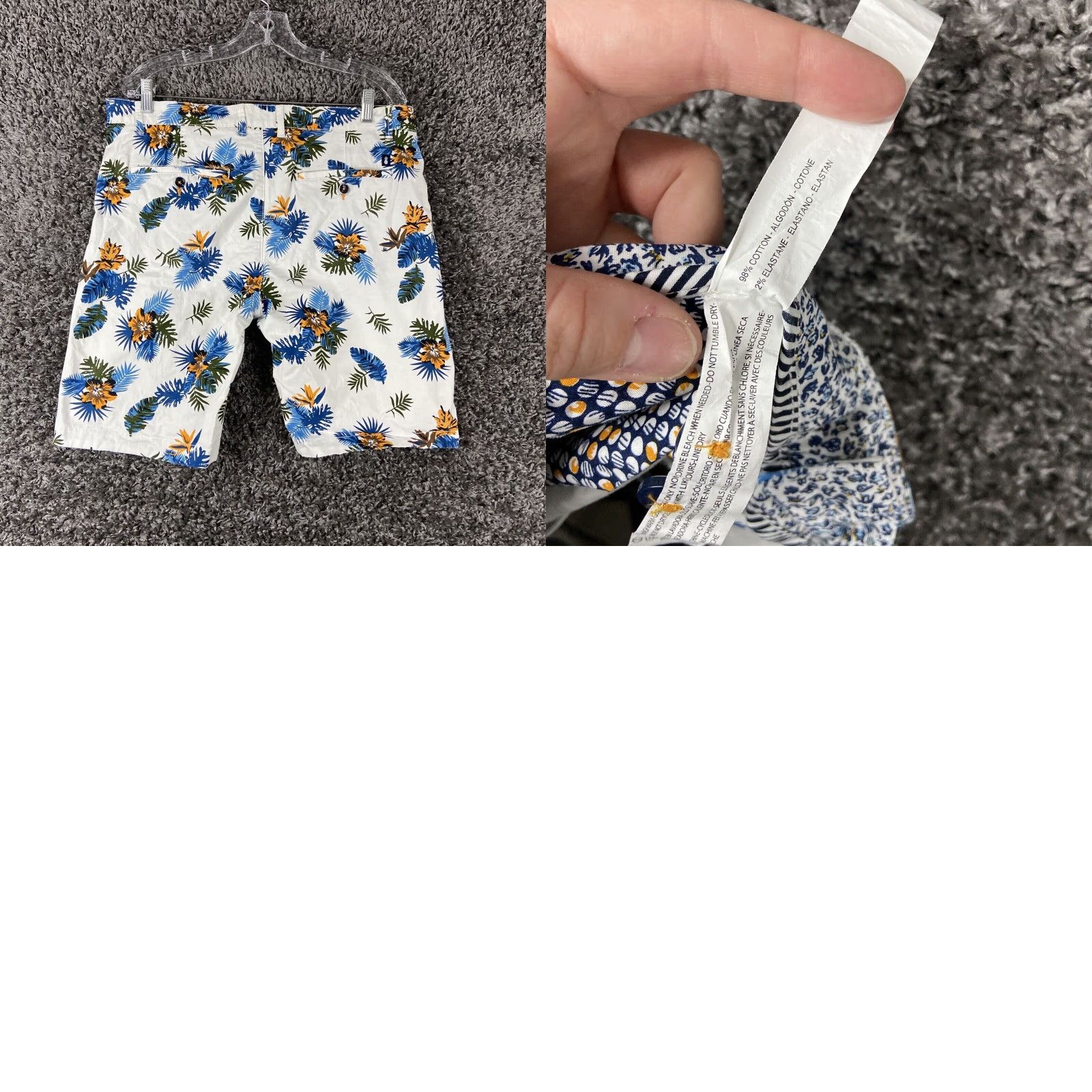Denime DENIM & FLOWER Denim & Flower Floral Shorts Men’s 34 Multicolor Chino Denim Men 34 Multicolor Floral Size US 34 / EU 50 - 8 Thumbnail
