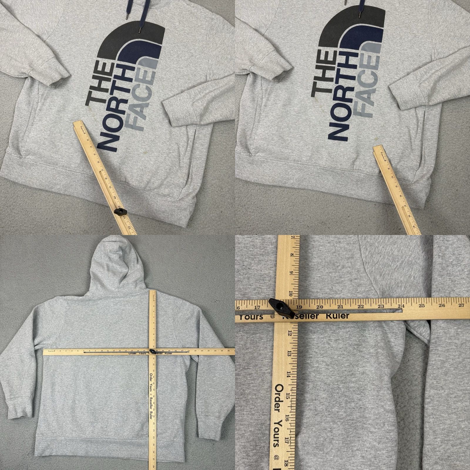 The North Face VINTAGE The North Face Sweatshirt Mens XL Gray Heavy Spell Out Logo Pullover Outdoor TNF Hoodie Size US XL / EU 56 / 4 - 8 Thumbnail