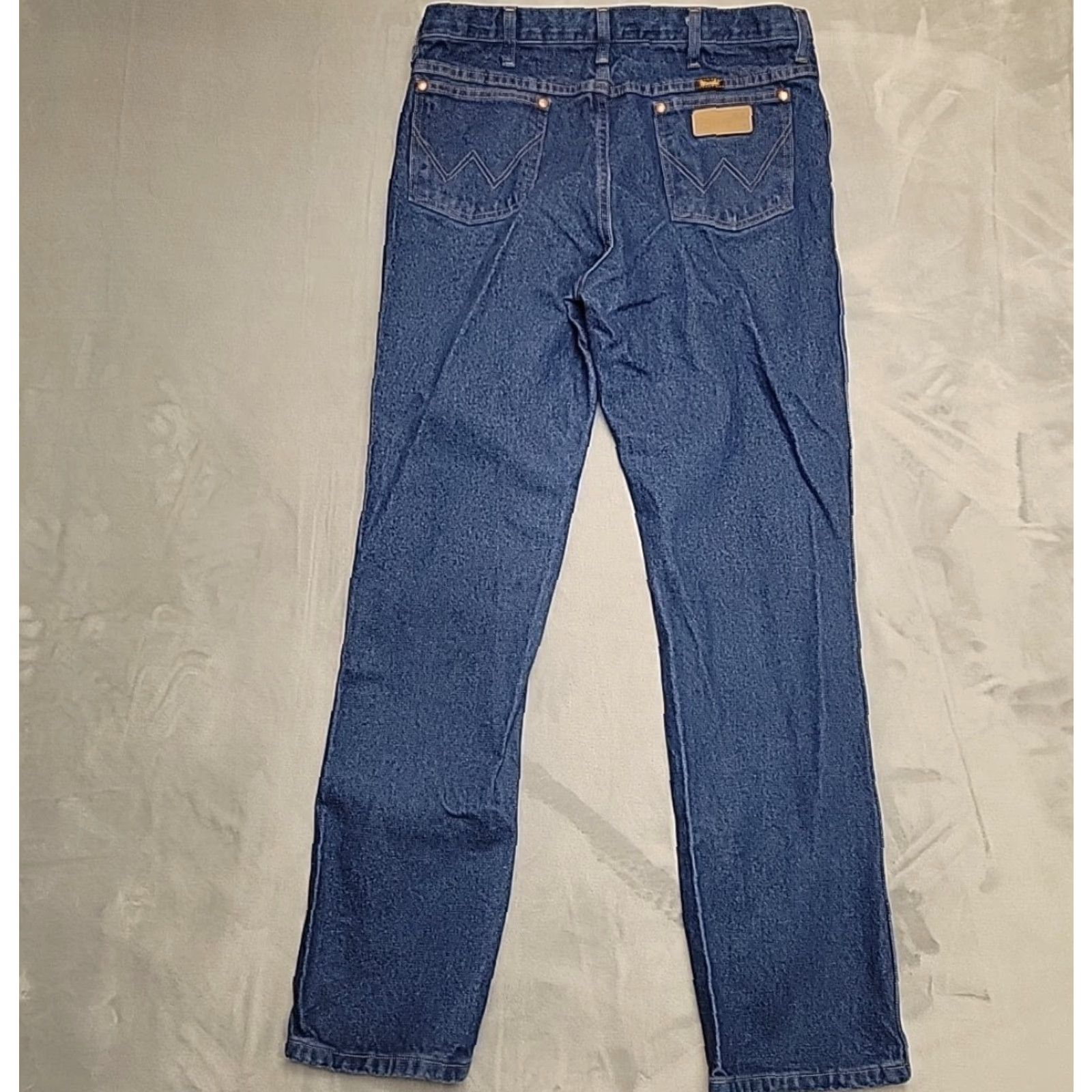 Wrangler VINTAGE Wrangler Jeans Mens 35x32 Blue Denim Pants Western Cowboy Cut 936PWD Regular Men Jeans Retro Size US 35 - 5 Thumbnail