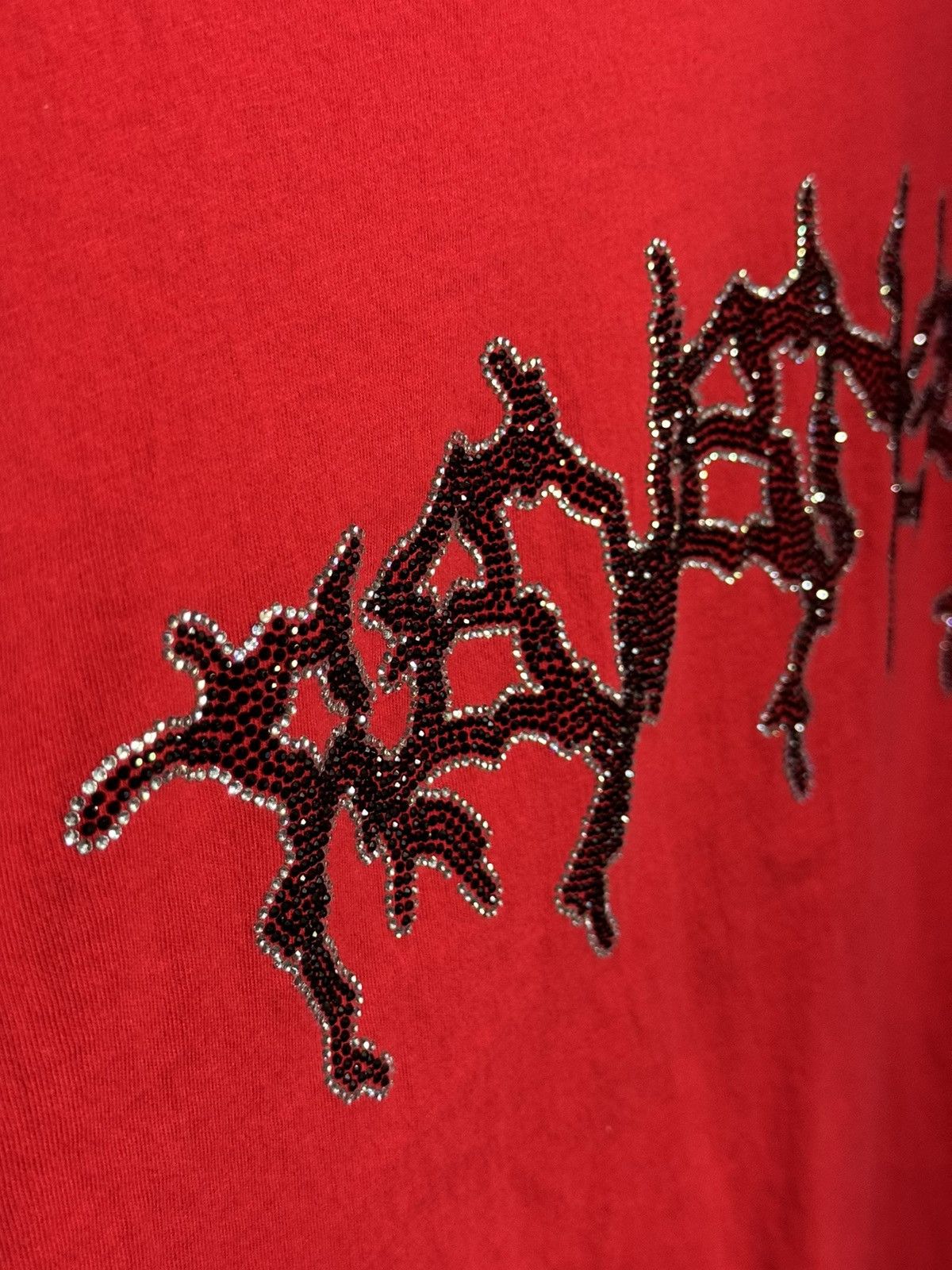 Revenge Revenge Rhinestone Lightning Tee Red XL Size US XL / EU 56 / 4 - 3 Thumbnail