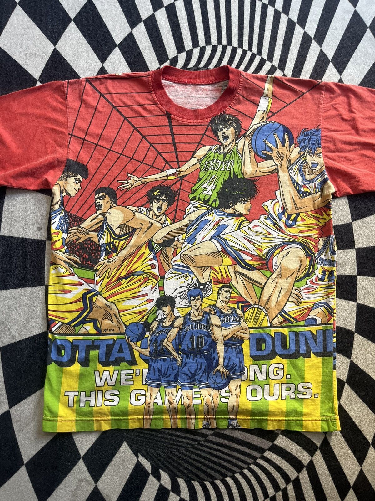 Anime Vintage SLAM DUNK (AOP) manga 90’s Tshirt Size US L / EU 52-54 / 3 - 4 Thumbnail