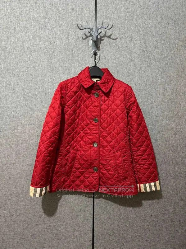 Burberry Burberry XS Red Polyester Women's Jacket. Size XS / US 0-2 / IT 36-38 - 1 Thumbnail