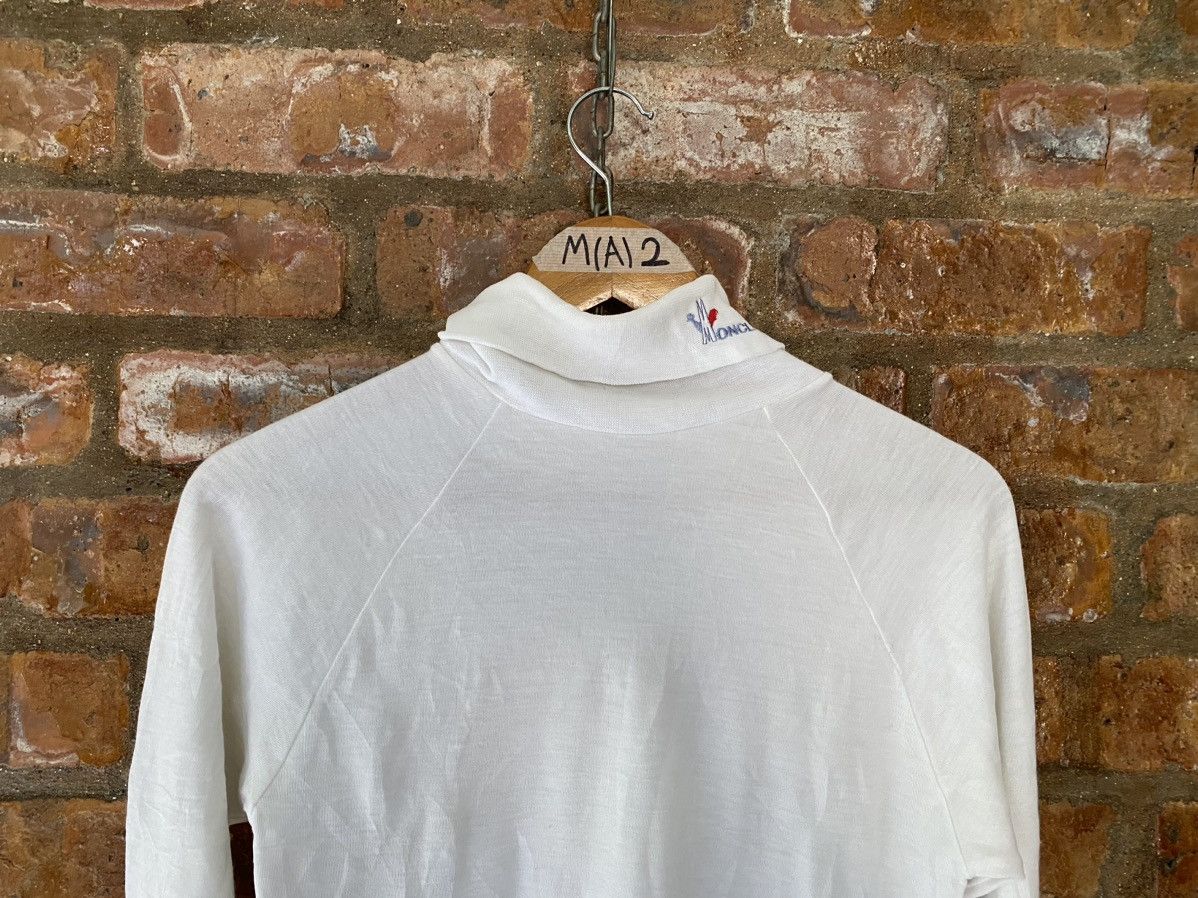 Moncler 1990s turtle neck embroidered logo Size M / US 6-8 / IT 42-44 - 4 Thumbnail