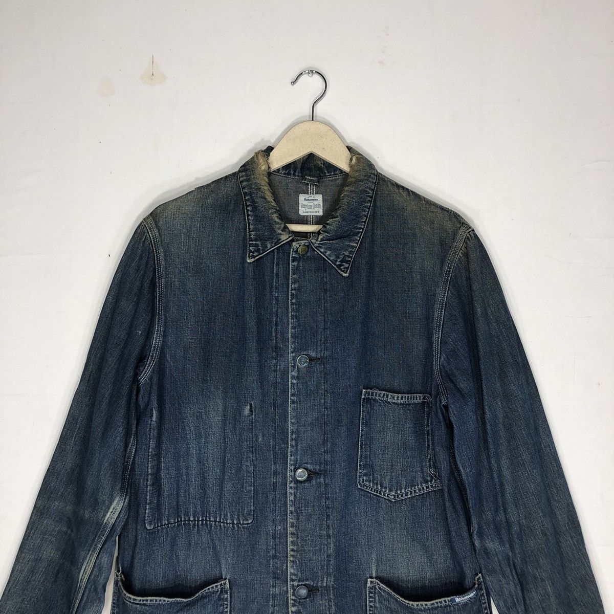 Japanese Brand × Vintage Bohemian Deeptone Sanforized Denim Japan Worker Jacket Size US M / EU 48-50 / 2 - 2 Thumbnail