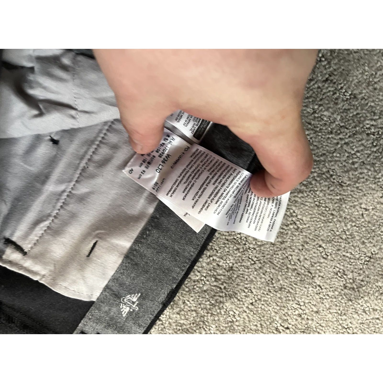 Dockers DOCKERS Pants Flat Front Straight Fit Mens 36x30 Gray Chino Size US 36 / EU 52 - 6 Thumbnail