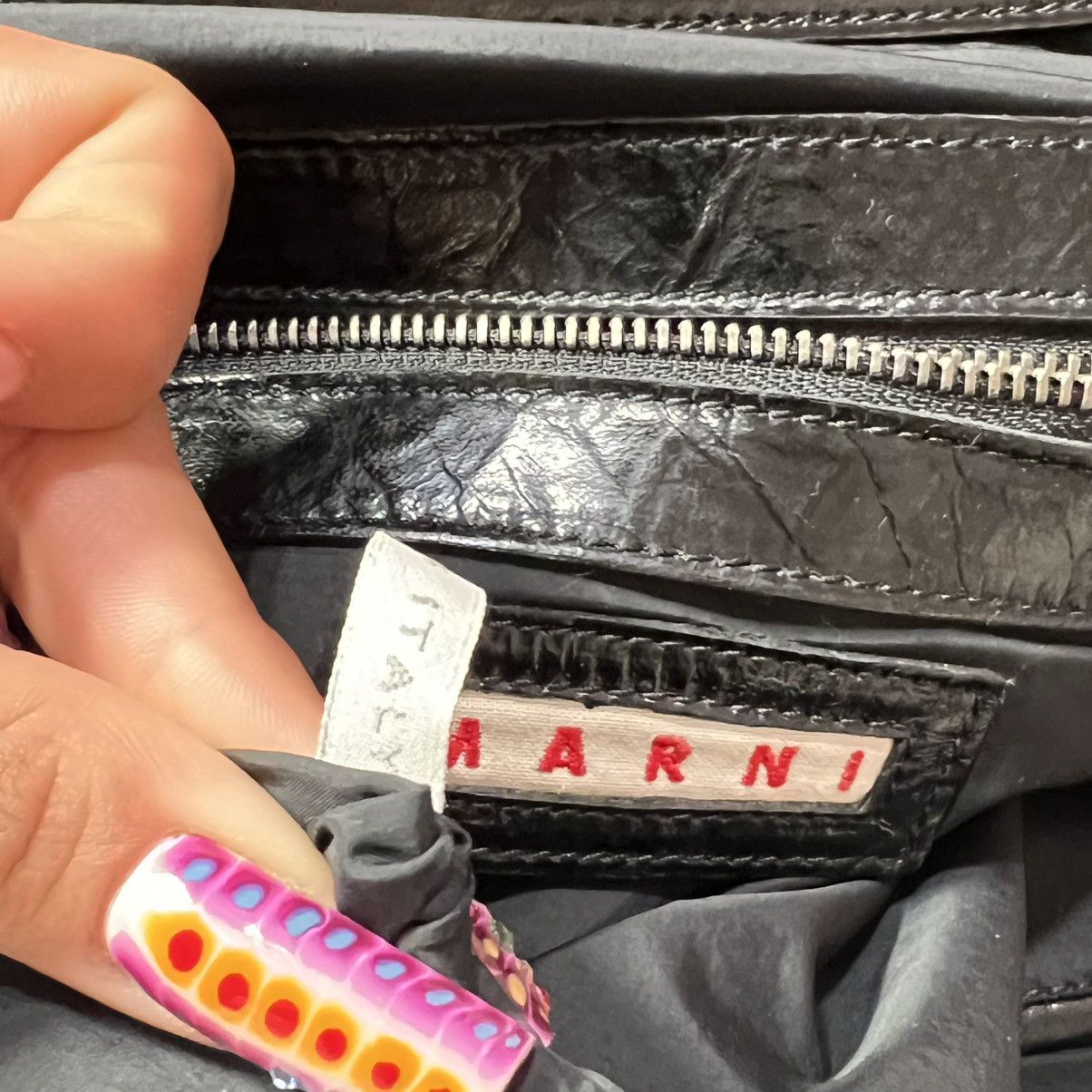Marni Marni Croc Embossed Leather Bag Size ONE SIZE - 4 Thumbnail