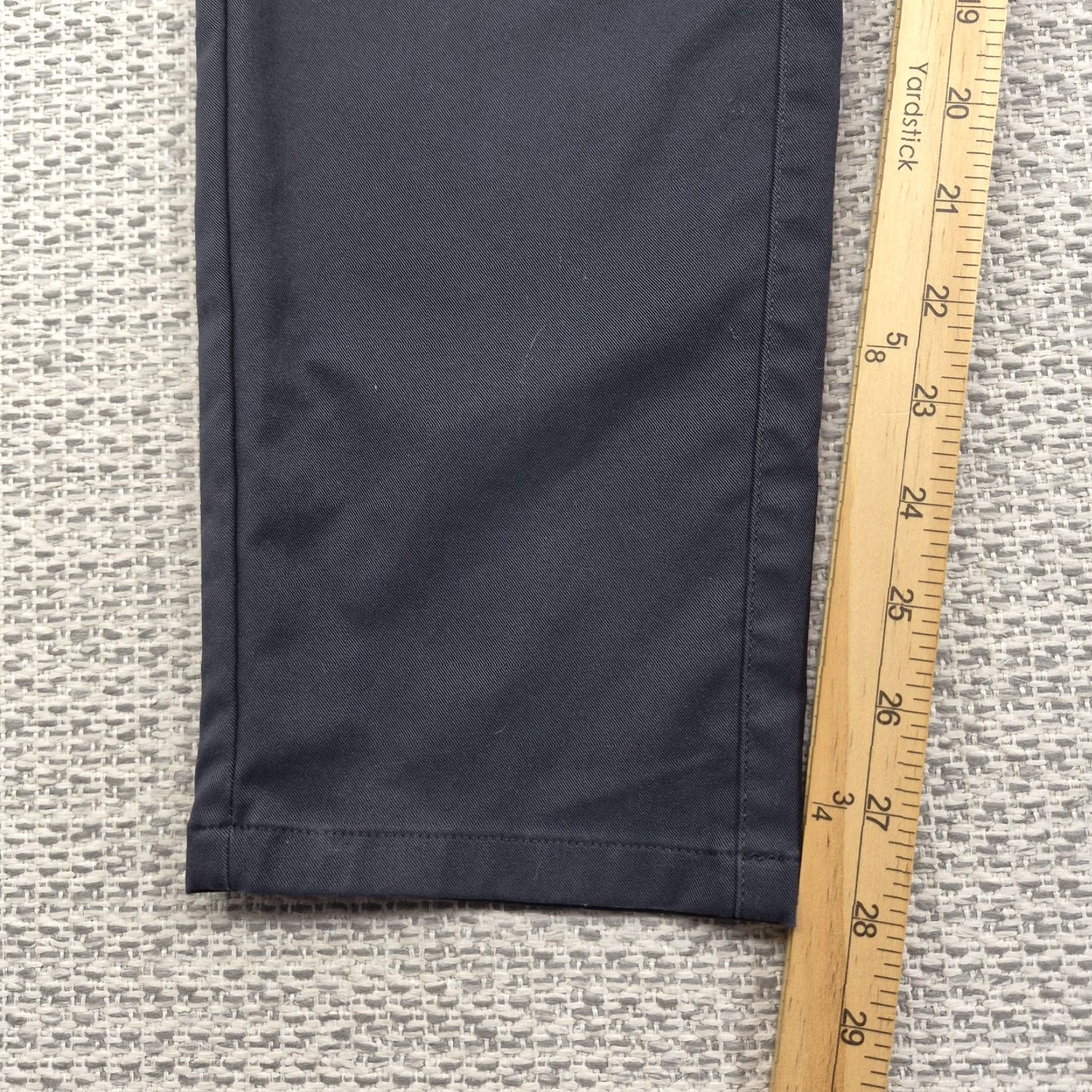 Vintage Jack Archer Pants Mens 29x30 Space Black Chino Flat Front Zip Pocket Regular Size US 29 - 3 Thumbnail