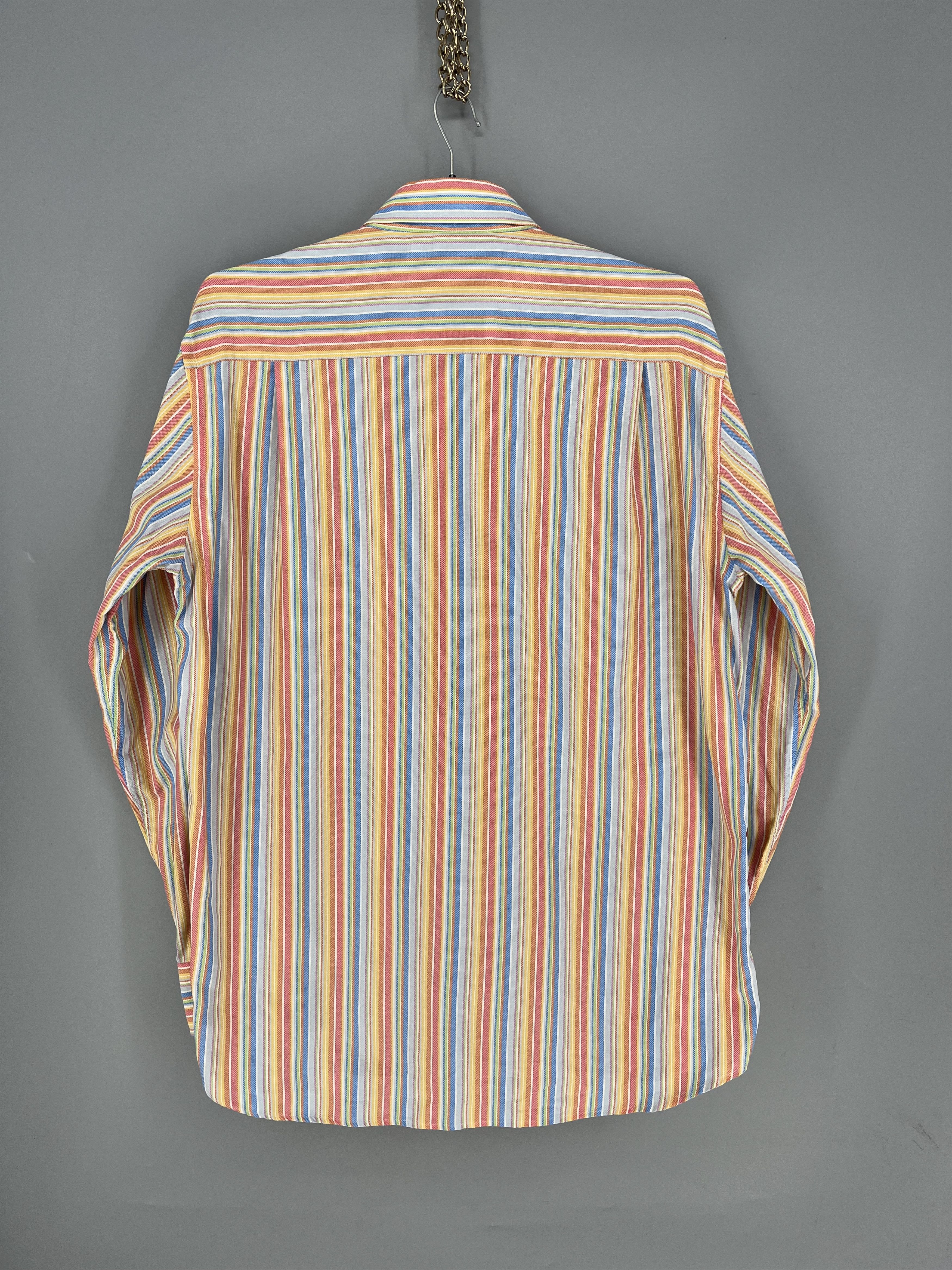 Paul & Shark Paul & Shark Dress Shirt Mens Multicolor Striped Long Size US M / EU 48-50 / 2 - 9 Thumbnail