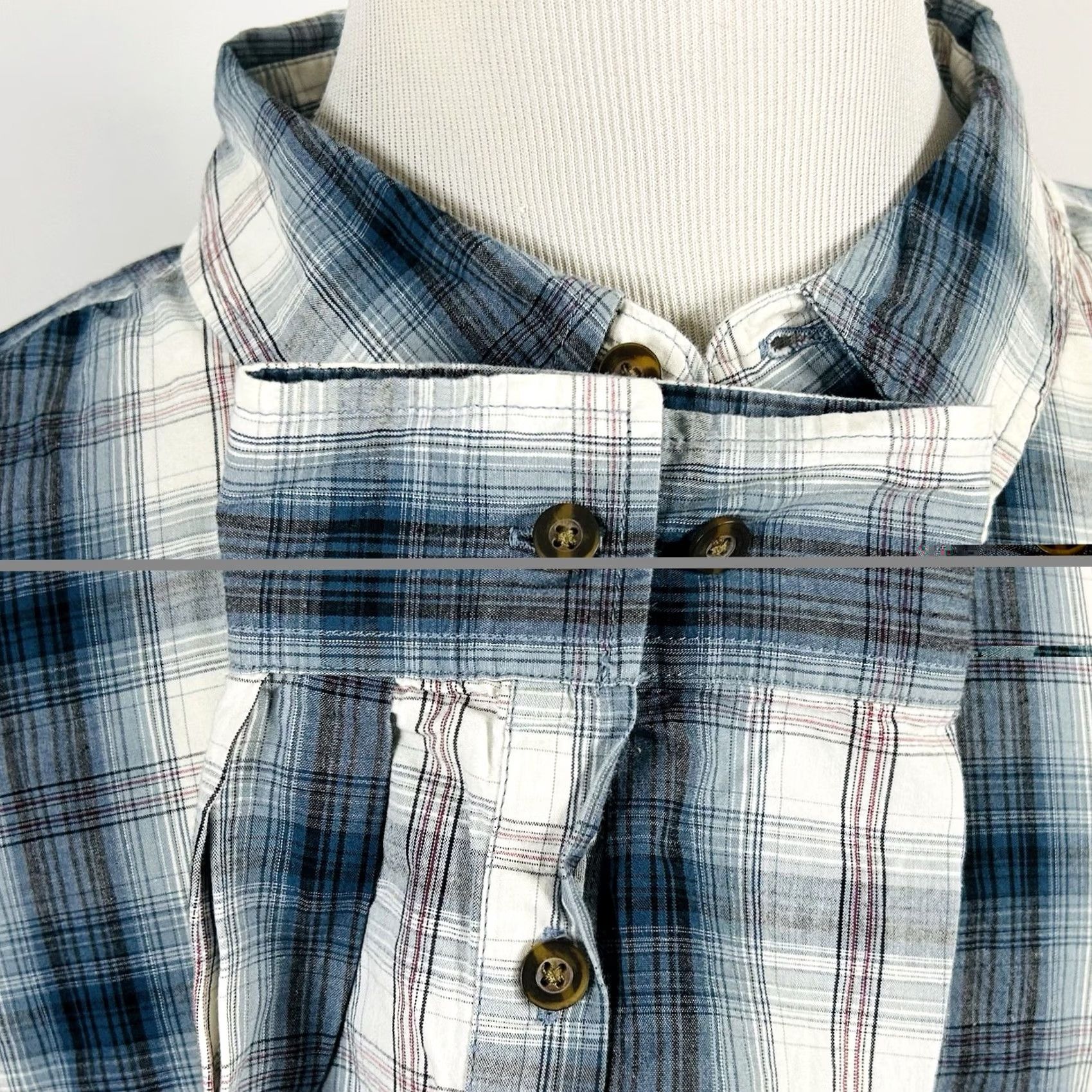 Carhartt Carhartt Shirt Button-Up Plaid 3XL Regular Fit Cotton Blue Red White Casual Workwear Mens NWT Size US XXL / EU 58 / 5 - 4 Thumbnail