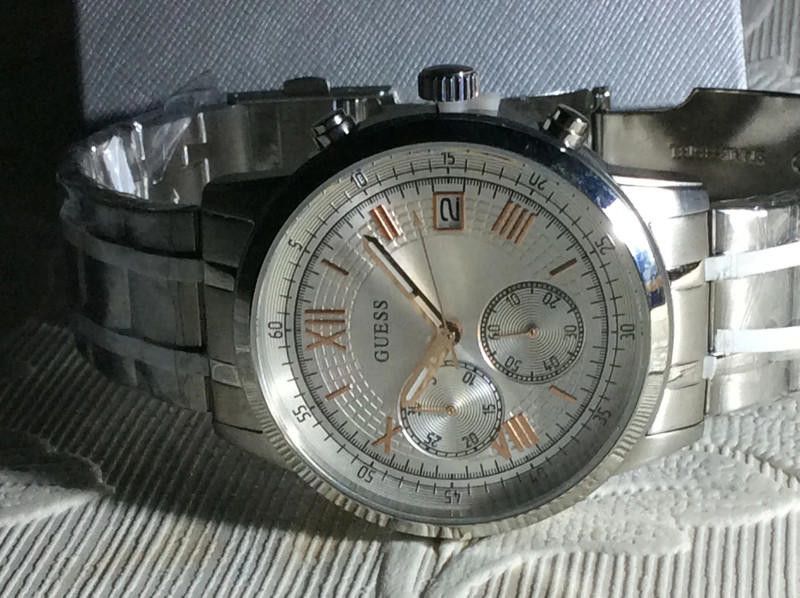 Guess Guess men's silver watch Size ONE SIZE - 6 Thumbnail