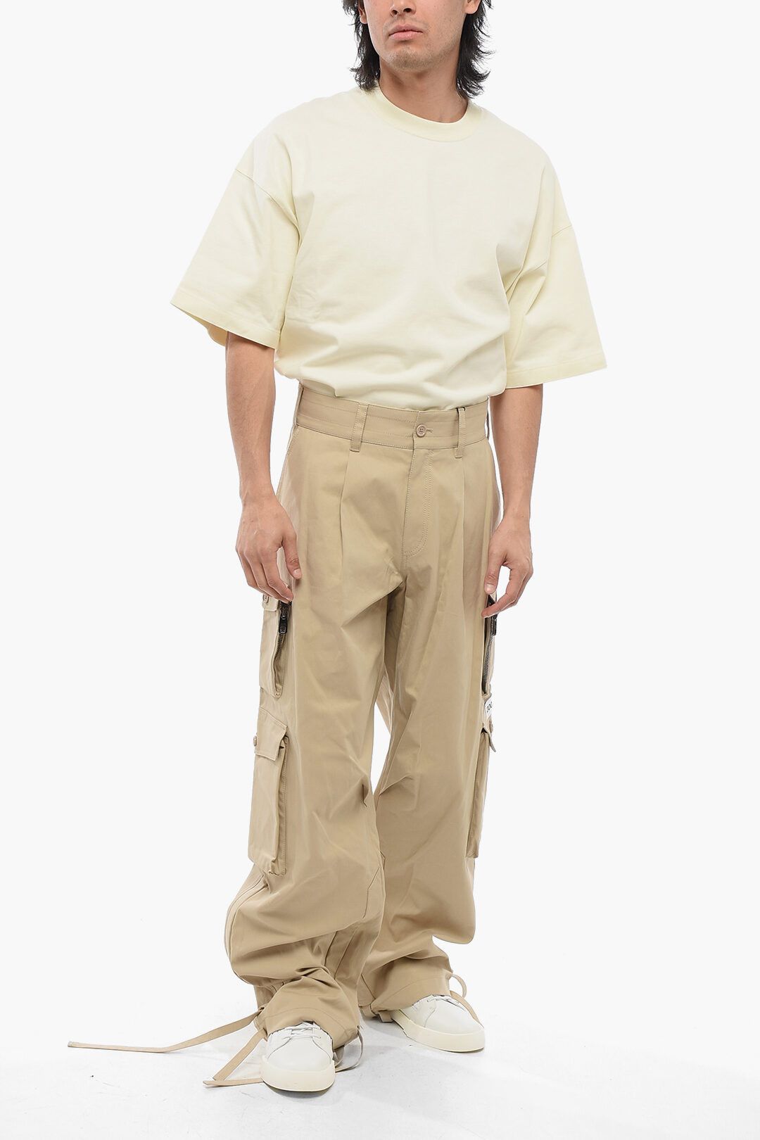 Dolce & Gabbana og1mm0825 2003 Cotton Cargo Pant in Beige Size US 30 / EU 46 - 3 Thumbnail
