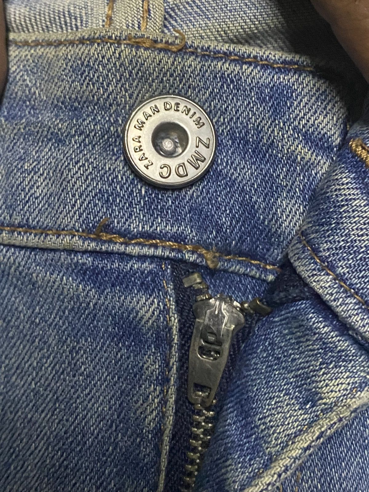 Rhude × Zara Vintage Zara Denim Distressed Studed Skinny Jeans Size US 30 / EU 46 - 10 Thumbnail