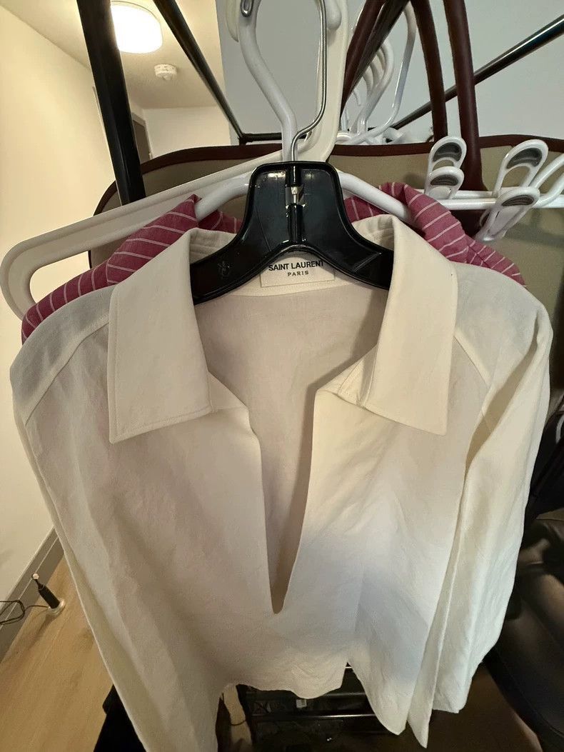 Saint Laurent Paris Saint Laurent Paris 23ss cotton and linen shirt-2506 Size US L / EU 52-54 / 3 - 4 Thumbnail