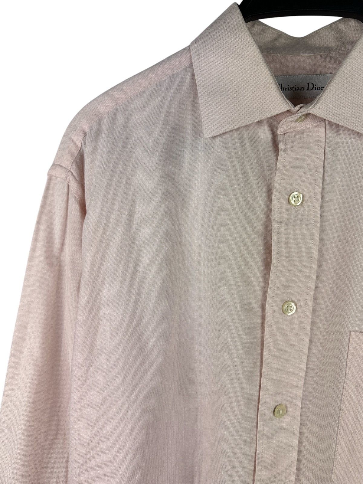 Christian Dior Monsieur Christian Dior Pink Shirt Long Sleeve Button Up Size US L / EU 52-54 / 3 - 2 Thumbnail