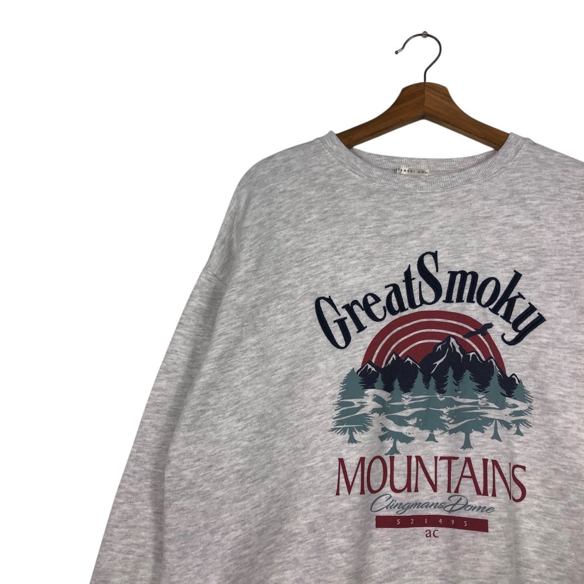 Japanese Brand 90s Great Smoky Mountains Nature Sweatshirt Deep Forest Size US L / EU 52-54 / 3 - 8 Thumbnail