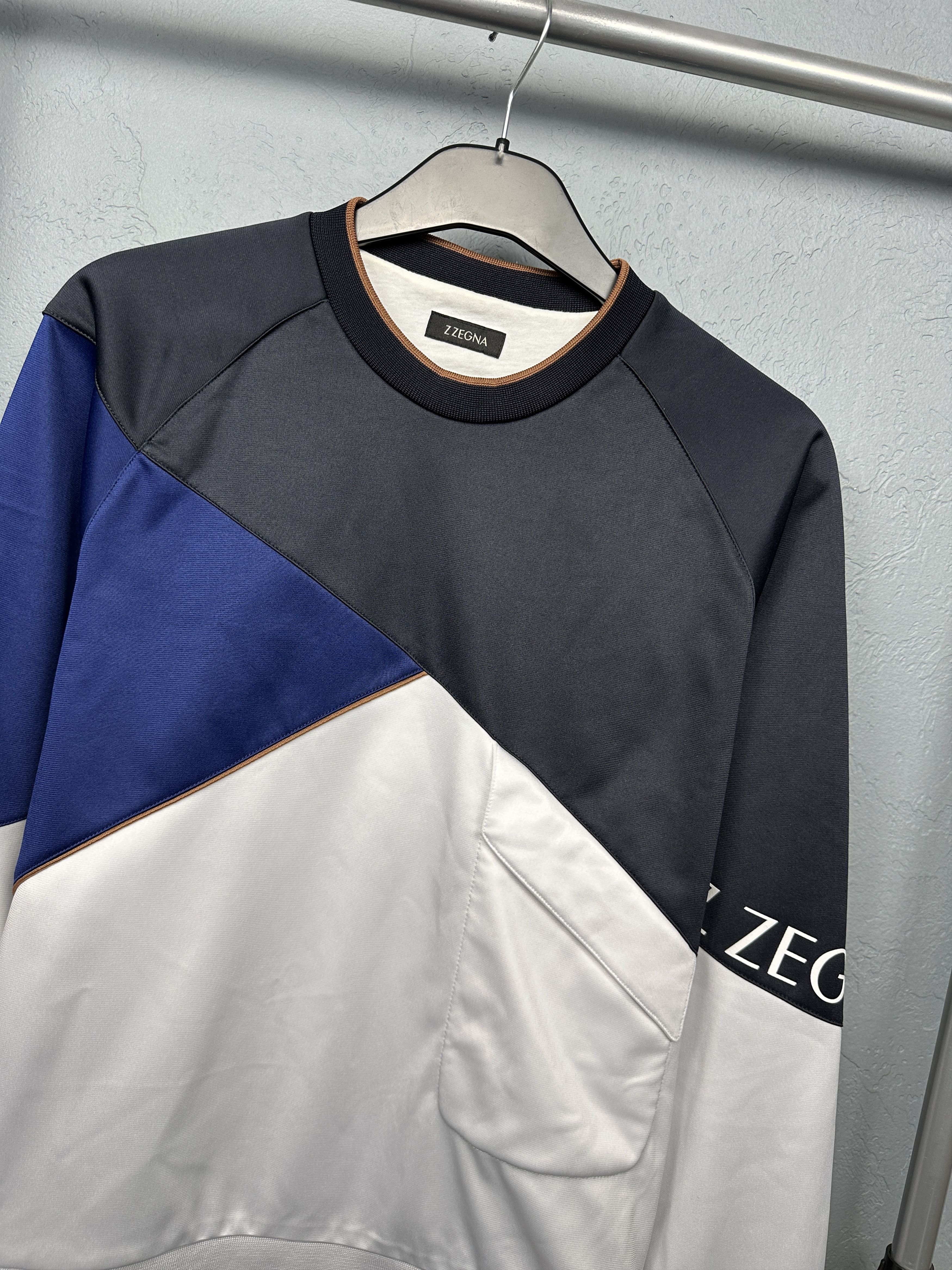Z Zegna Z Zegna Mens Colorblock Sweatshirt Size US S / EU 44-46 / 1 - 2 Thumbnail