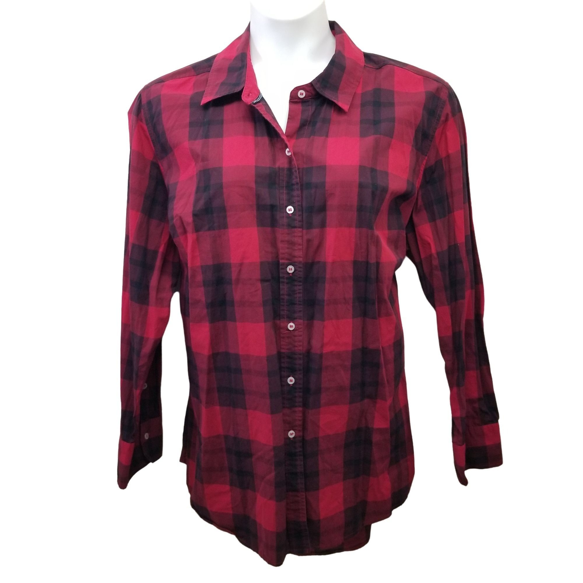 Other Lane Bryant 22 24 Plaid Check Blouse Lot Red Blue Black Pink Size 4XL / US 24-26 - 9 Thumbnail