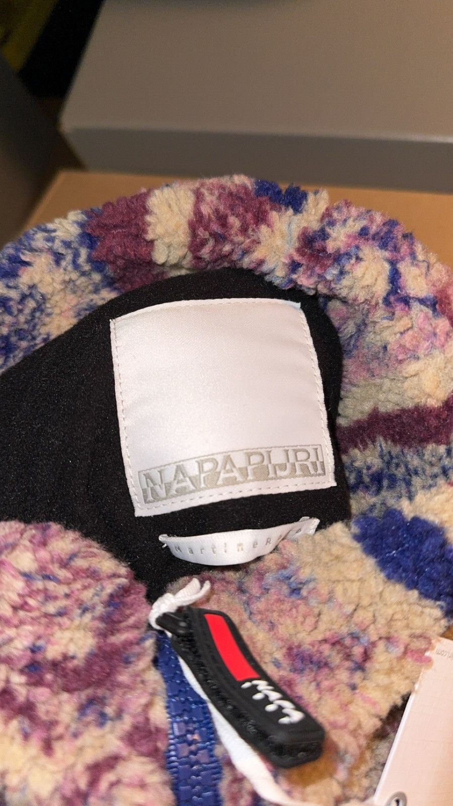 Martine Rose × Napapijri Napa by Martine Rose T-Lokka Fleece Jacket in Blue Size US L / EU 52-54 / 3 - 2 Thumbnail