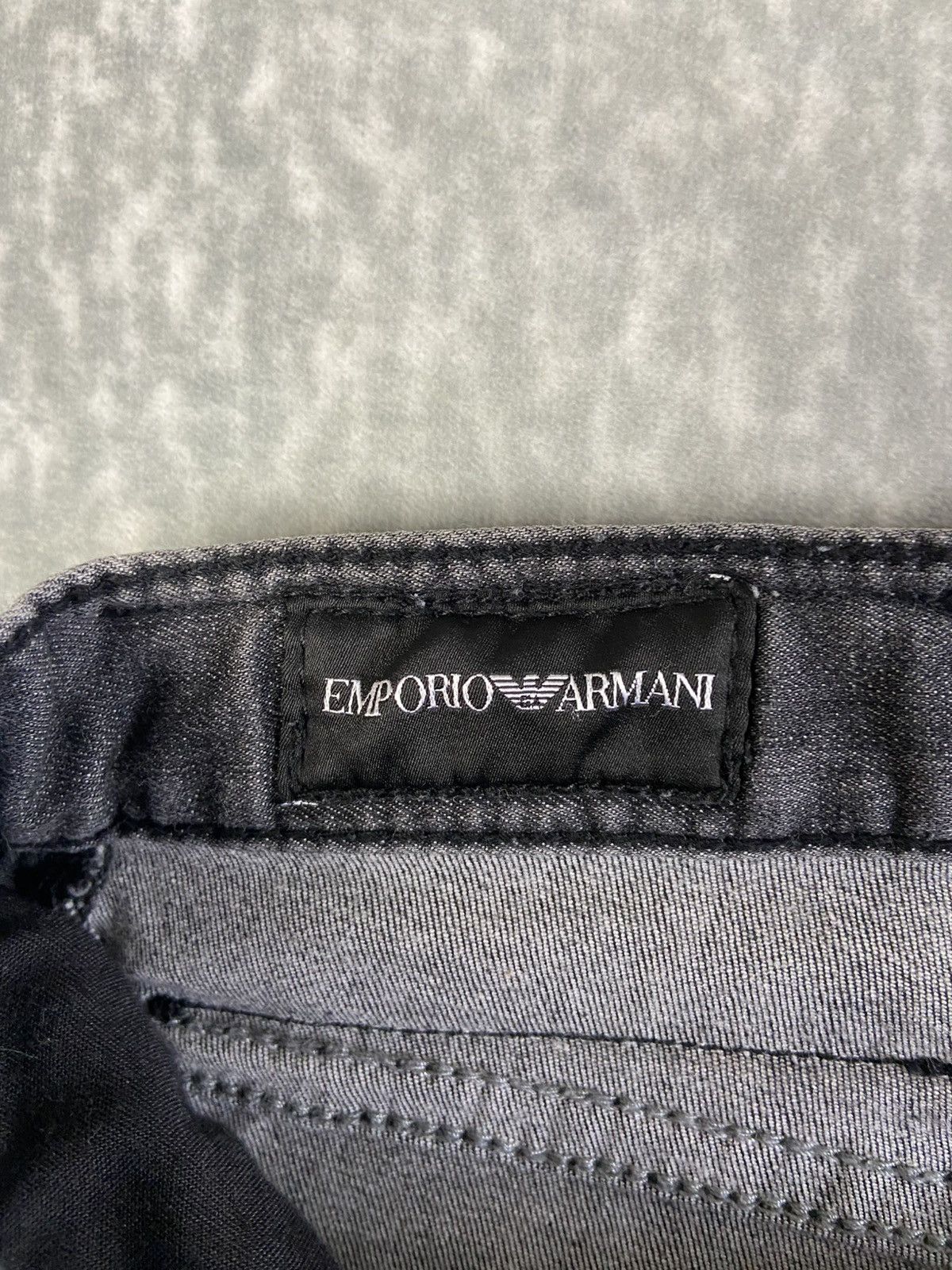 Emporio Armani Emporio Armani Grey Slim Fit Jeans Size US 31 - 5 Thumbnail