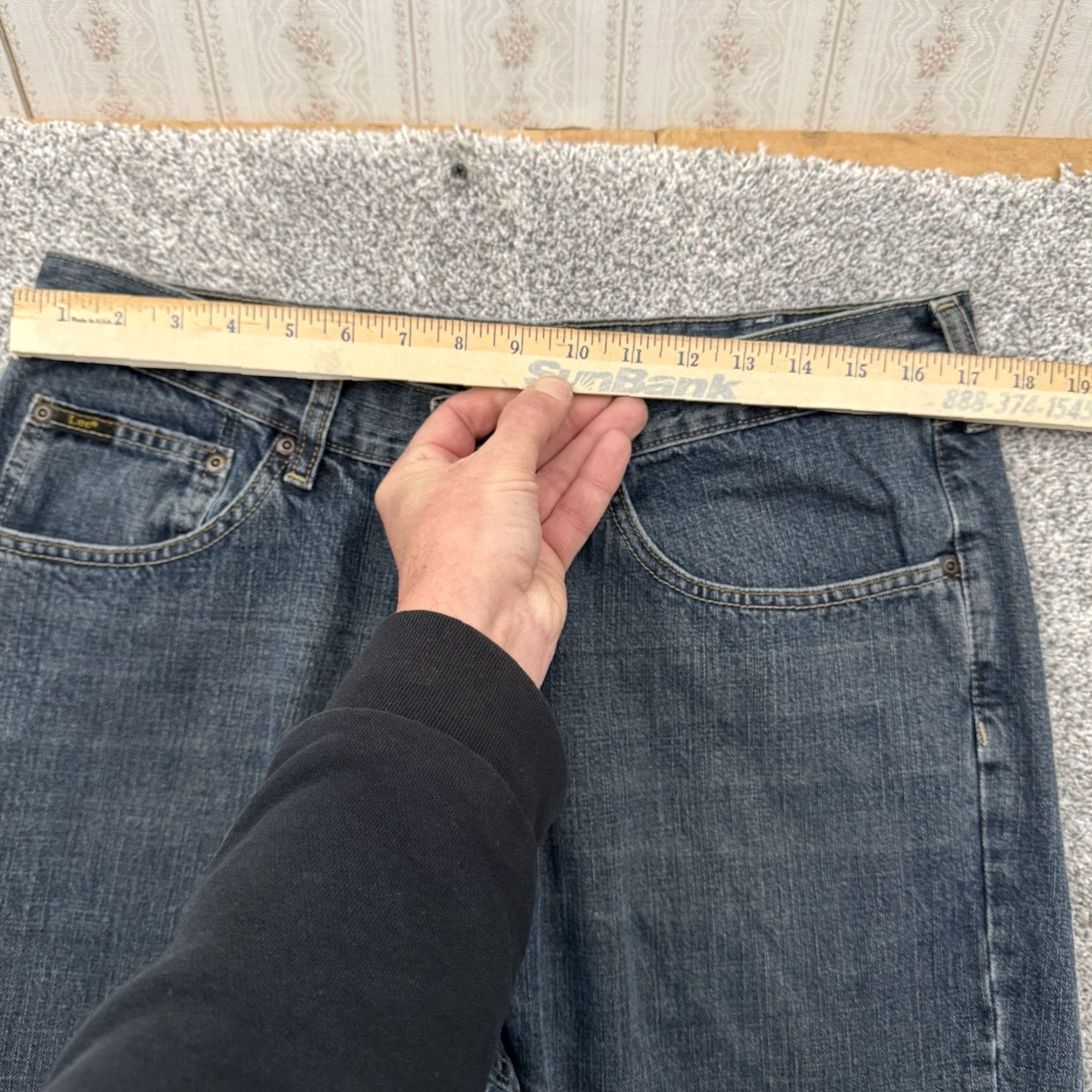 Lee Lee Jeans Mens 36x30 Jeans Relaxed Straight Leg City Grunge Y2K Inspired Size US 36 / EU 52 - 3 Thumbnail