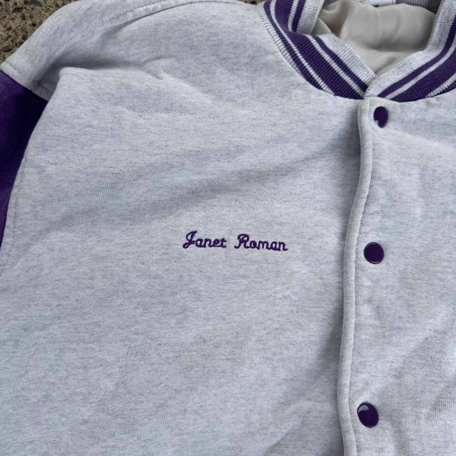 Fruit Of The Loom Vintage late 90s varsity style purple Size US XL / EU 56 / 4 - 5 Thumbnail