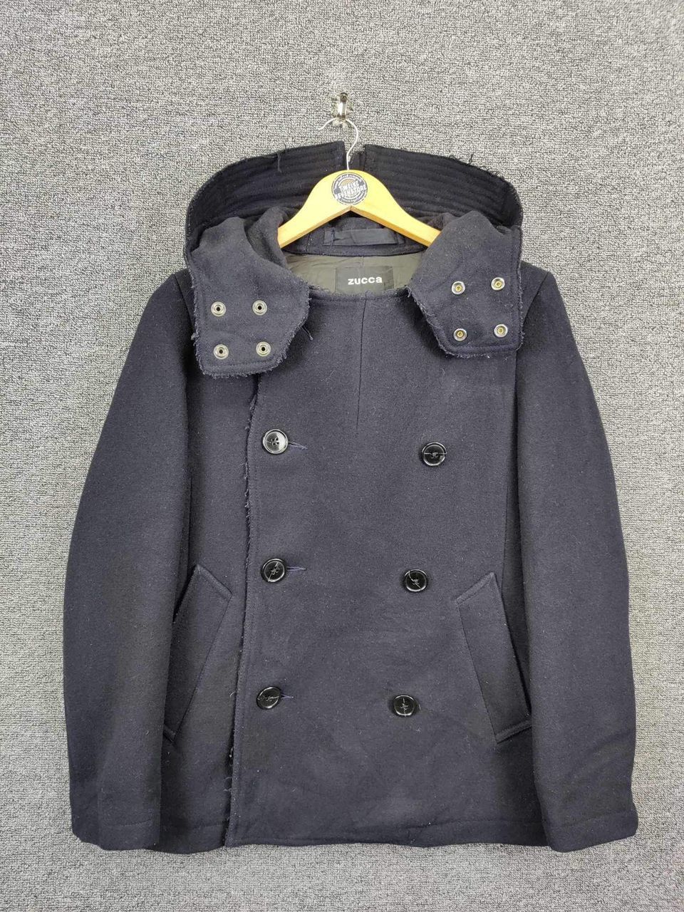 Vintage Zucca By Issey Miyake Wool Coat Hooded