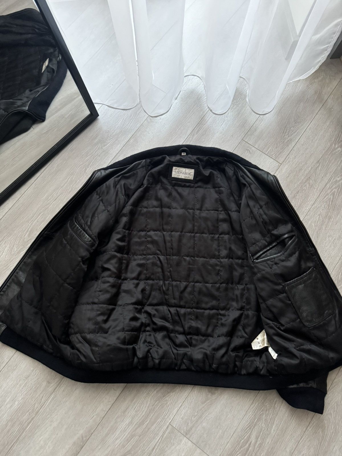 Genuine Leather Leonardo Sportiva Vintage Real Leather Jacket Size US XL / EU 56 / 4 - 10 Thumbnail