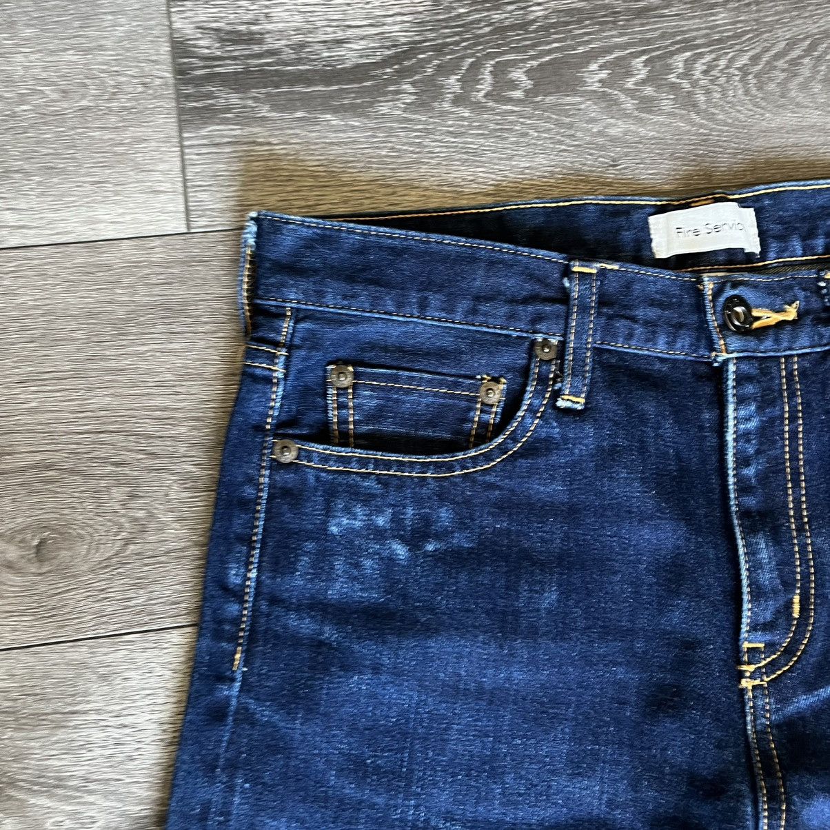 Japanese Brand Vintage Fire Service Japanese Raw Denim Selvedge Jeans 26x26 Size US 26 / EU 42 - 7 Thumbnail
