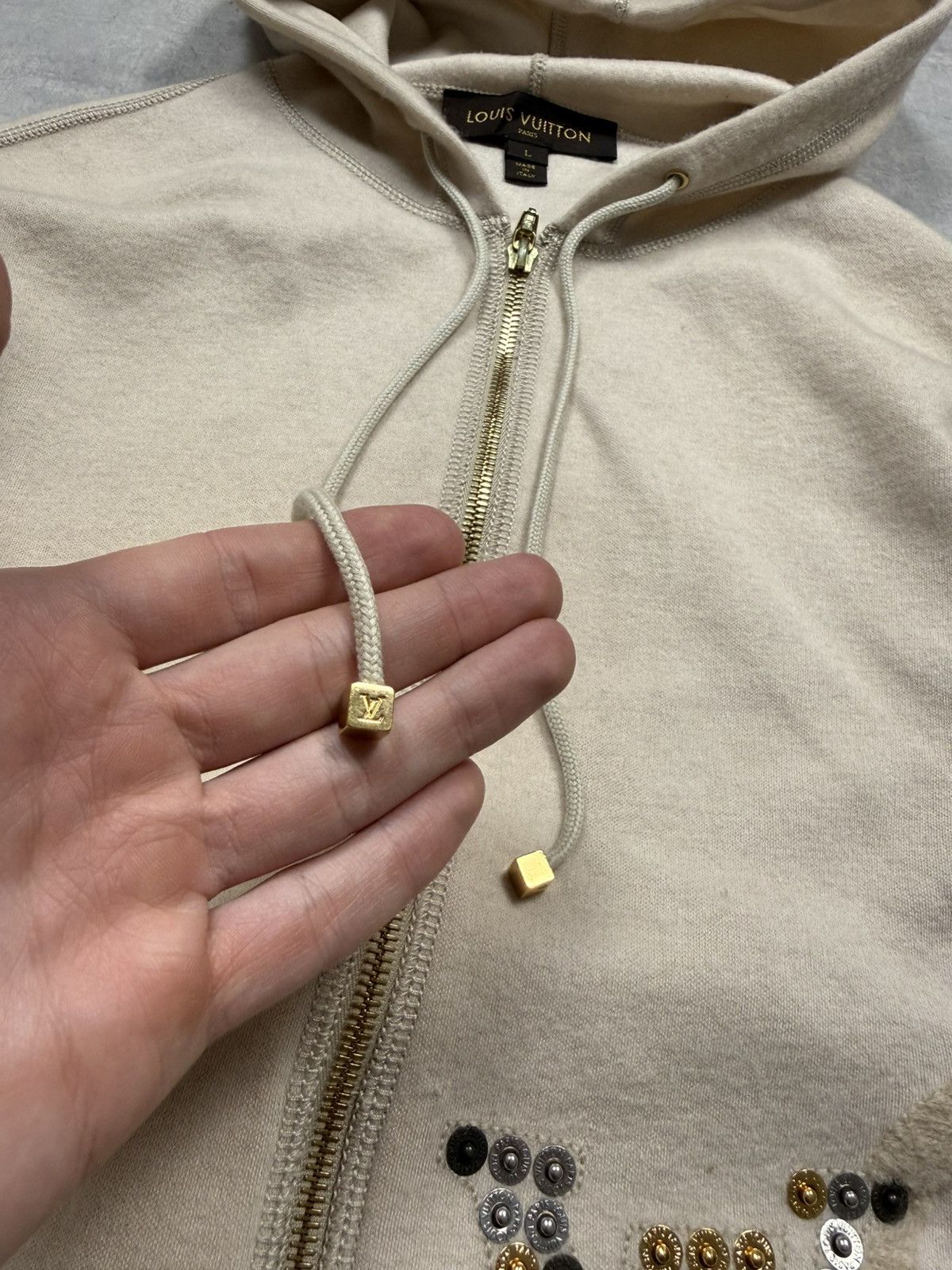 Louis Vuitton Louis Vuitton Vintage Luxury Zip Hoodie Size L / US 10 / IT 46 - 4 Thumbnail