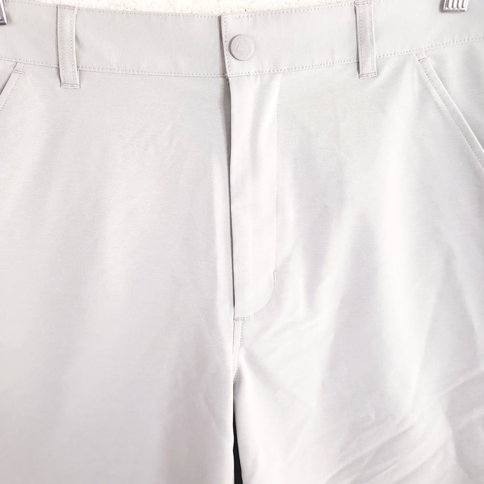 Vintage Ocean + Coast Men's Shorts Gray 32" x 9" Inseam Flat Front Chino Beach Outdoor Size US 32 / EU 48 - 3 Thumbnail