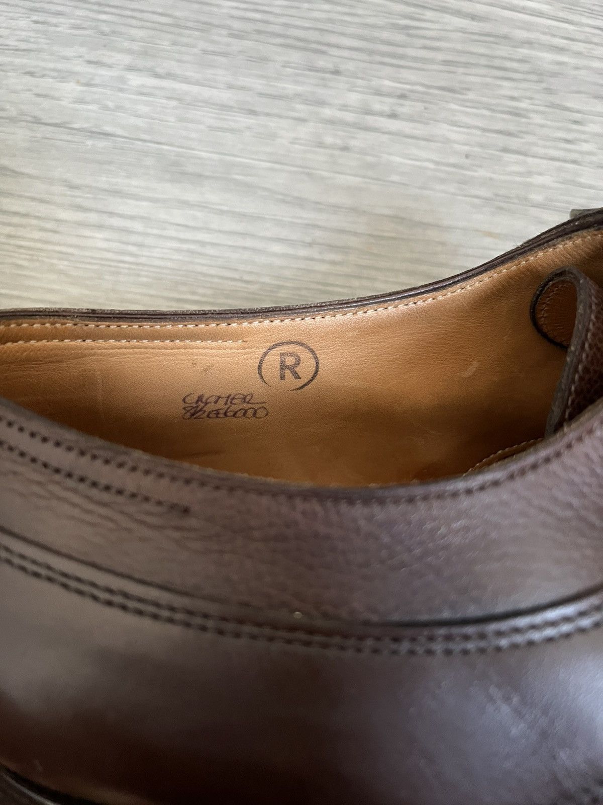 John Lobb John lobb brown pebble grain derby leather shoes Size US 9.5 / EU 42-43 - 10 Thumbnail