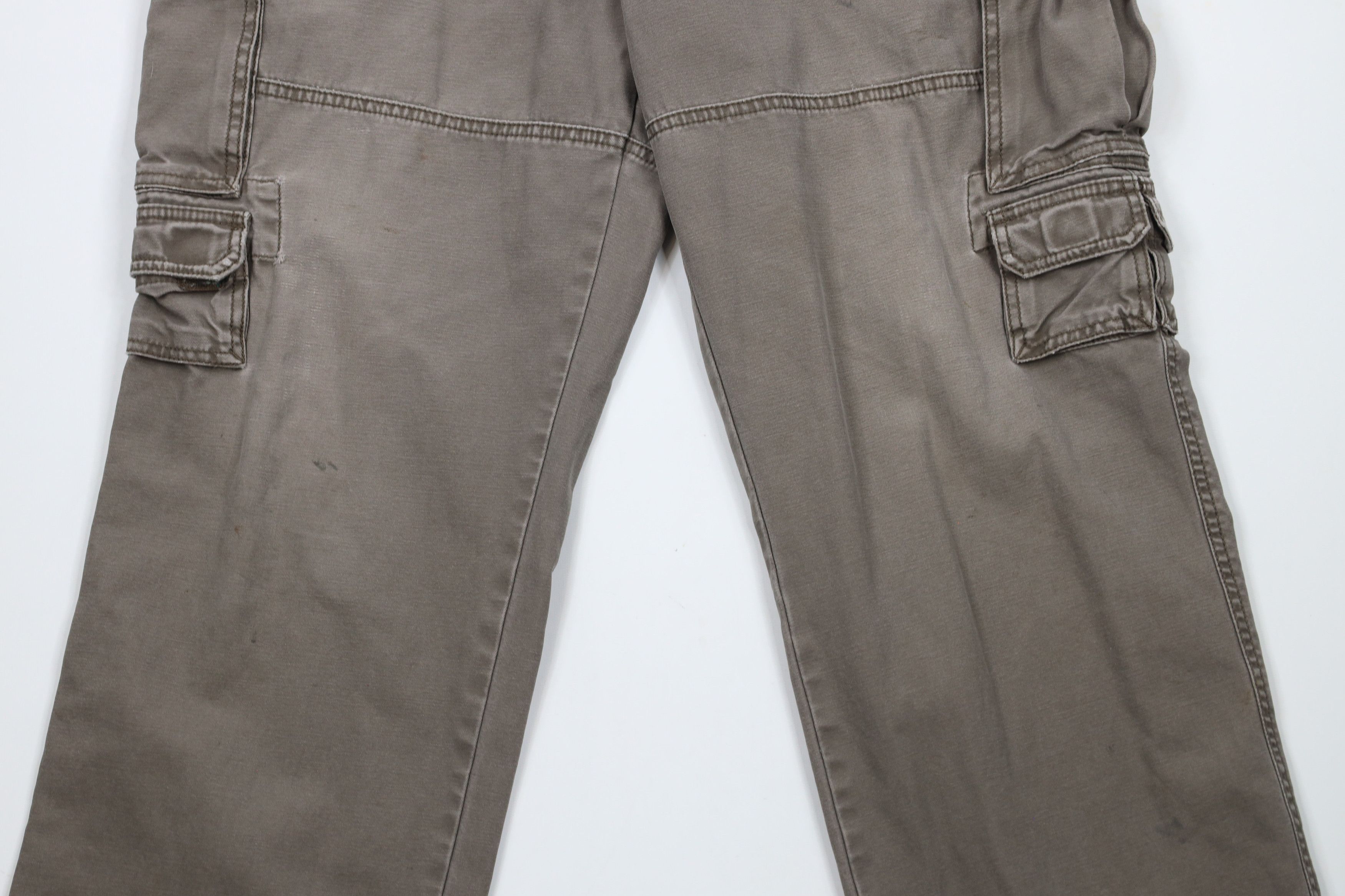 Vintage Vintage Y2K Streetwear Wide Leg Cargo Pants Light Brown Size US 36 / EU 52 - 3 Thumbnail