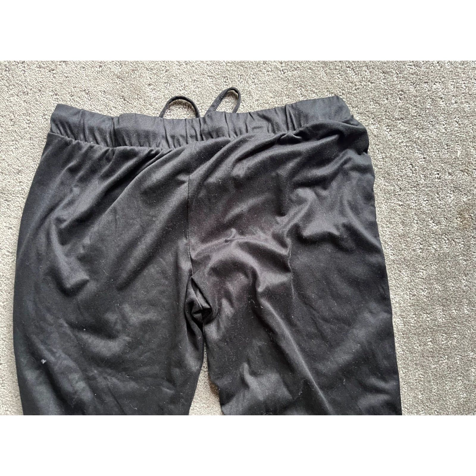 Lucky Brand VINTAGE Lucky Brand Pajama Pants Women Small Black Sleepwear Solid Stars 90s Girls Size 28" / US 6 / IT 42 - 4 Thumbnail