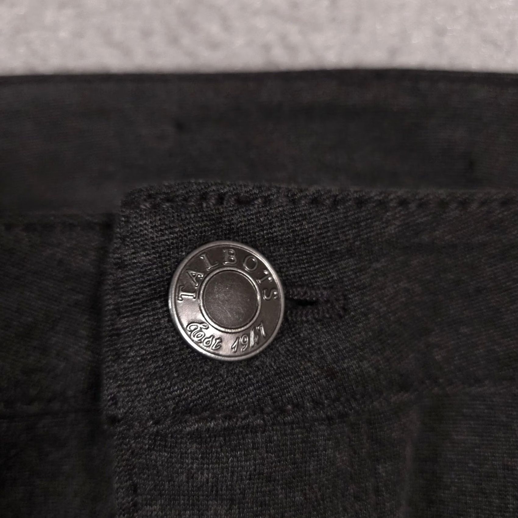 Talbots Talbots Pants Womens Large Charcoal Gray Ponte Skinny 5-Pocket Zip Fly Knit Jeans-Style Size 36" / US 14 / IT 50 - 5 Thumbnail