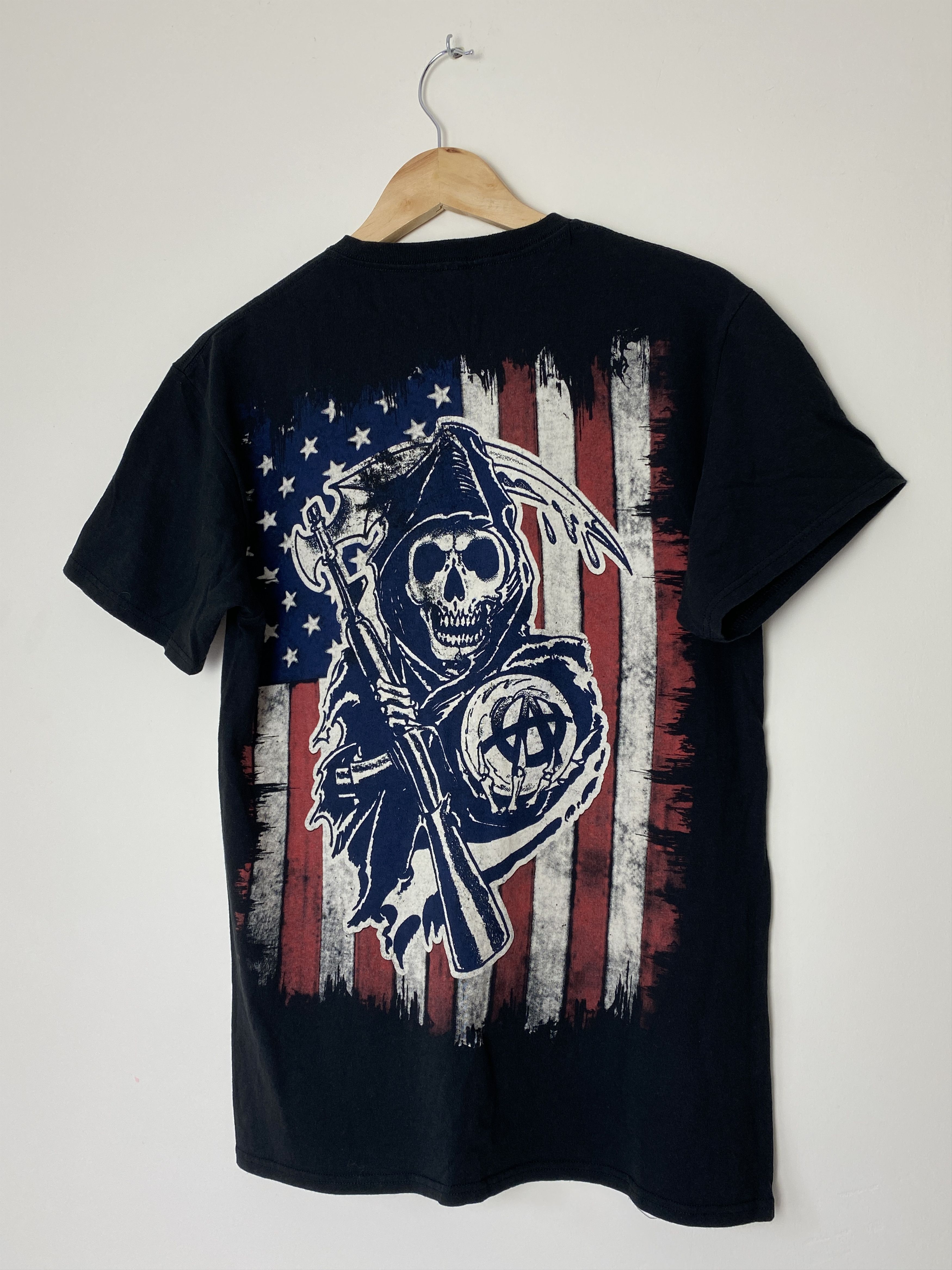 Other Sons Of Anarchy Road Gear Movie Promo USA Flag Skull T-Shirt Size US M / EU 48-50 / 2 - 5 Thumbnail