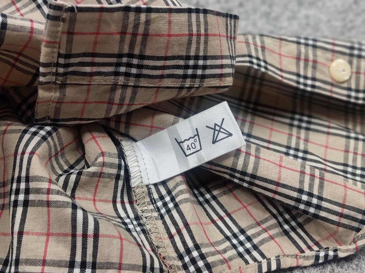 Burberry Vintage 90's Burberry Long Sleeve Nova-Check Shirt cufflinks Size M / US 6-8 / IT 42-44 - 16 Thumbnail