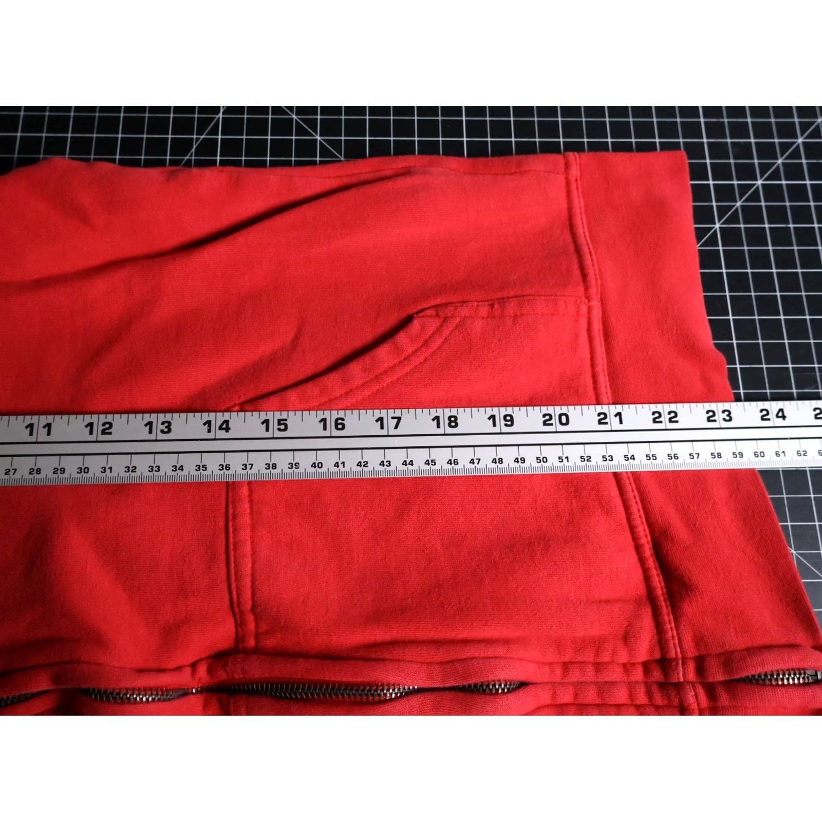Doublet Hitman Fight Gear Hoodie Men's Small Red Zip Sweatshirt Graphic Print Skull Full Zip Pockets Heavyweight Crew Neck Size US S / EU 44-46 / 1 - 6 Thumbnail