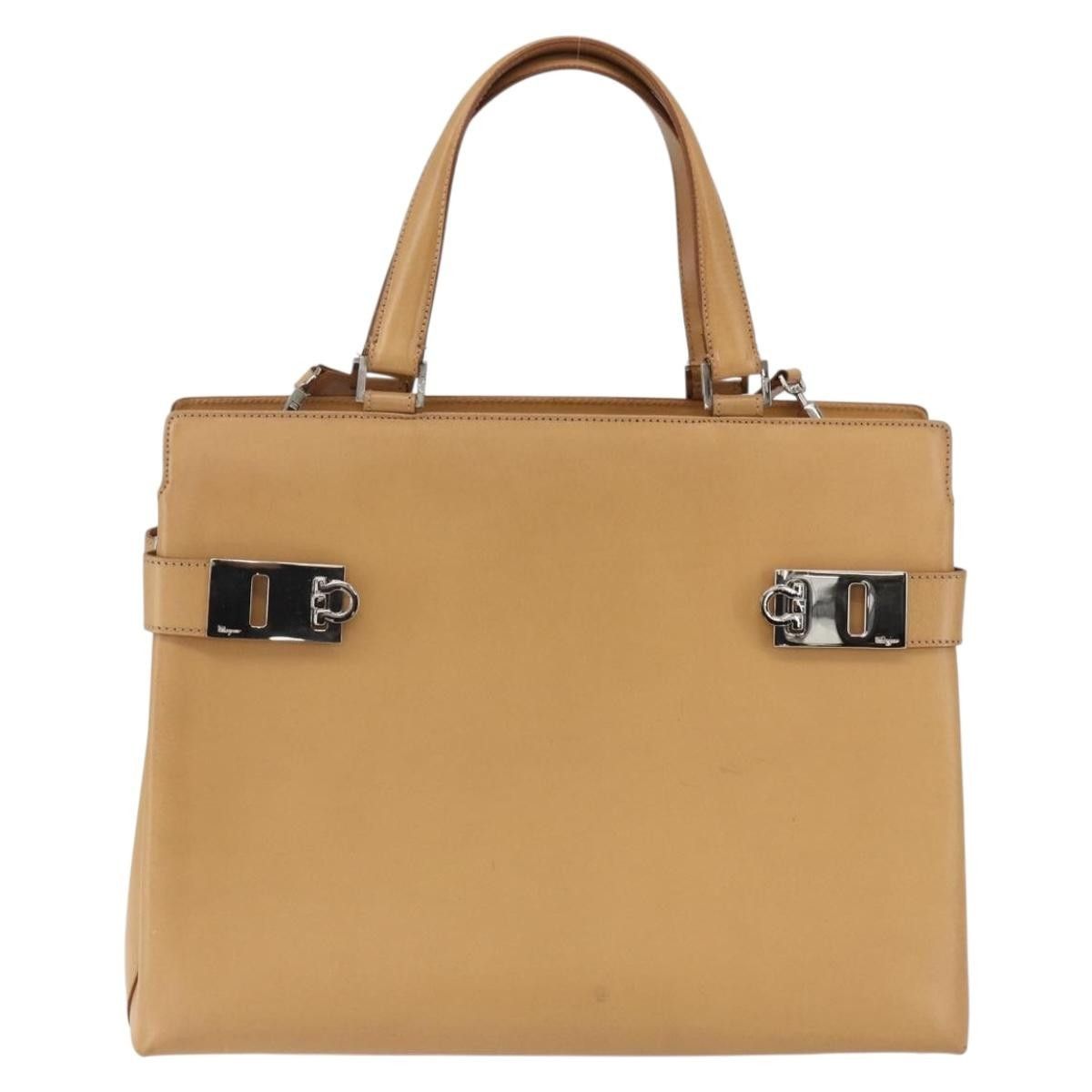 Salvatore Ferragamo Salvatore Ferragamo Double Gancini Side Buckle Tote Leather Size ONE SIZE - 1 Thumbnail