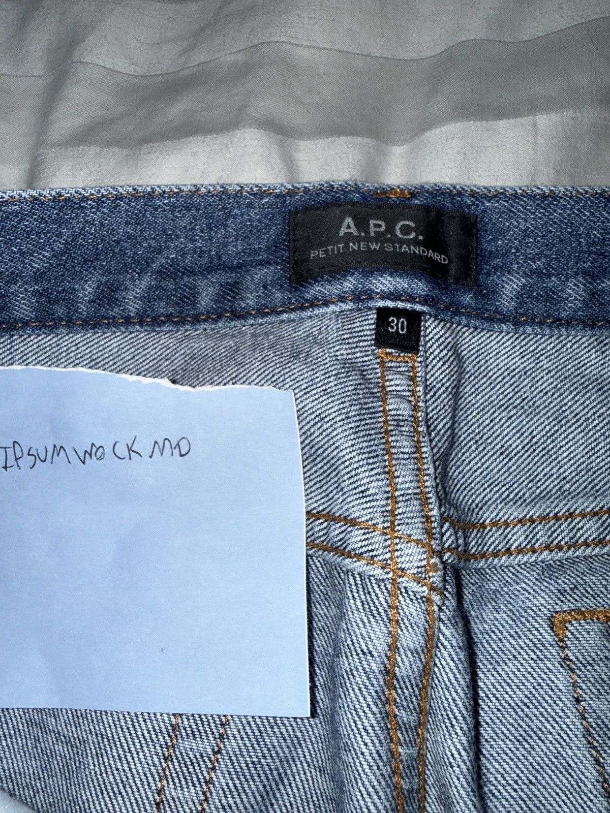 A.P.C. APC PETIT NEW STANDARD 100% COTTON DENIM Size US 30 / EU 46 - 5 Thumbnail