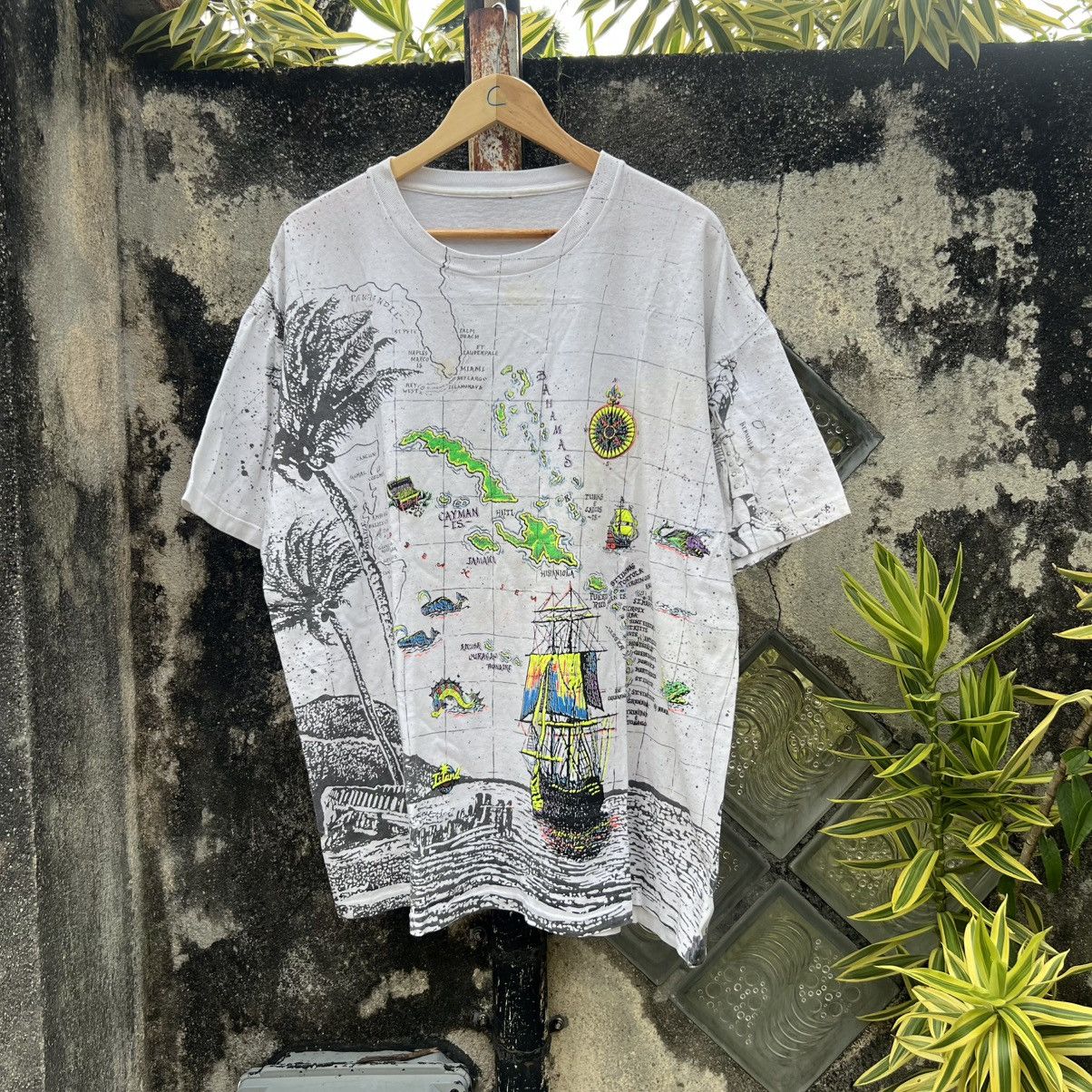 Vintage “VINTAGE” FULLPRINT MAP TEE Size US XL / EU 56 / 4 - 1 Thumbnail
